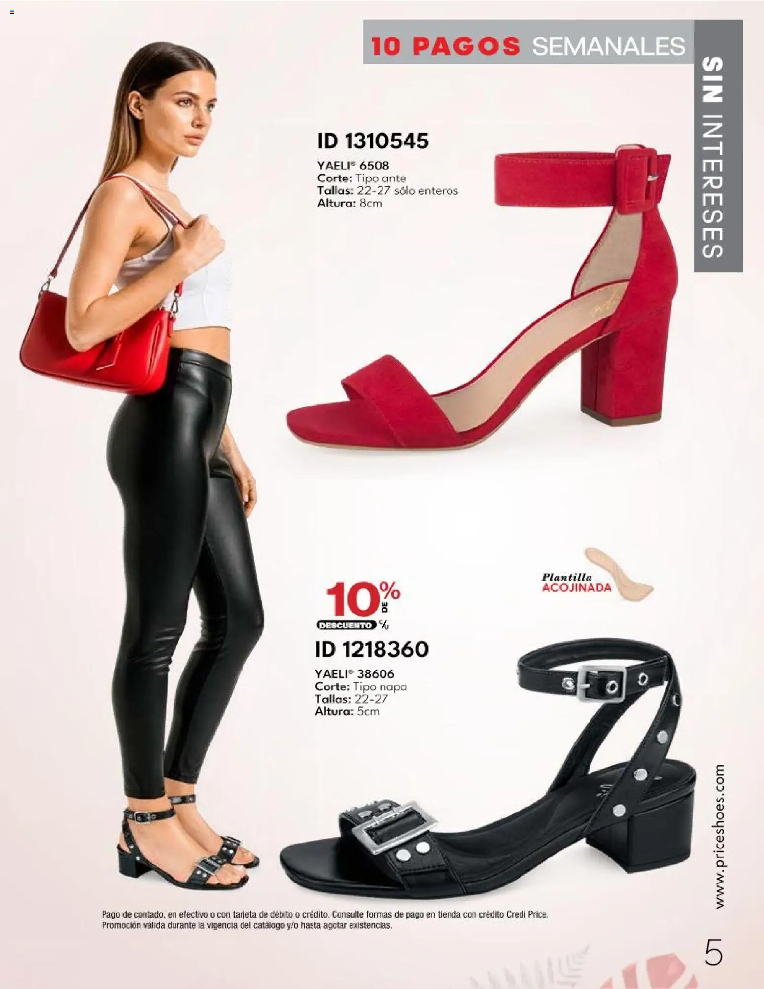 Nuevas ofertas de Price Shoes válidas en toda la República Mexicana desde el 20.03.2026. ¡Encuentra las mejores ofertas en Price Shoes catálogo 10 Pagos Sin Intereses! | Página: 5