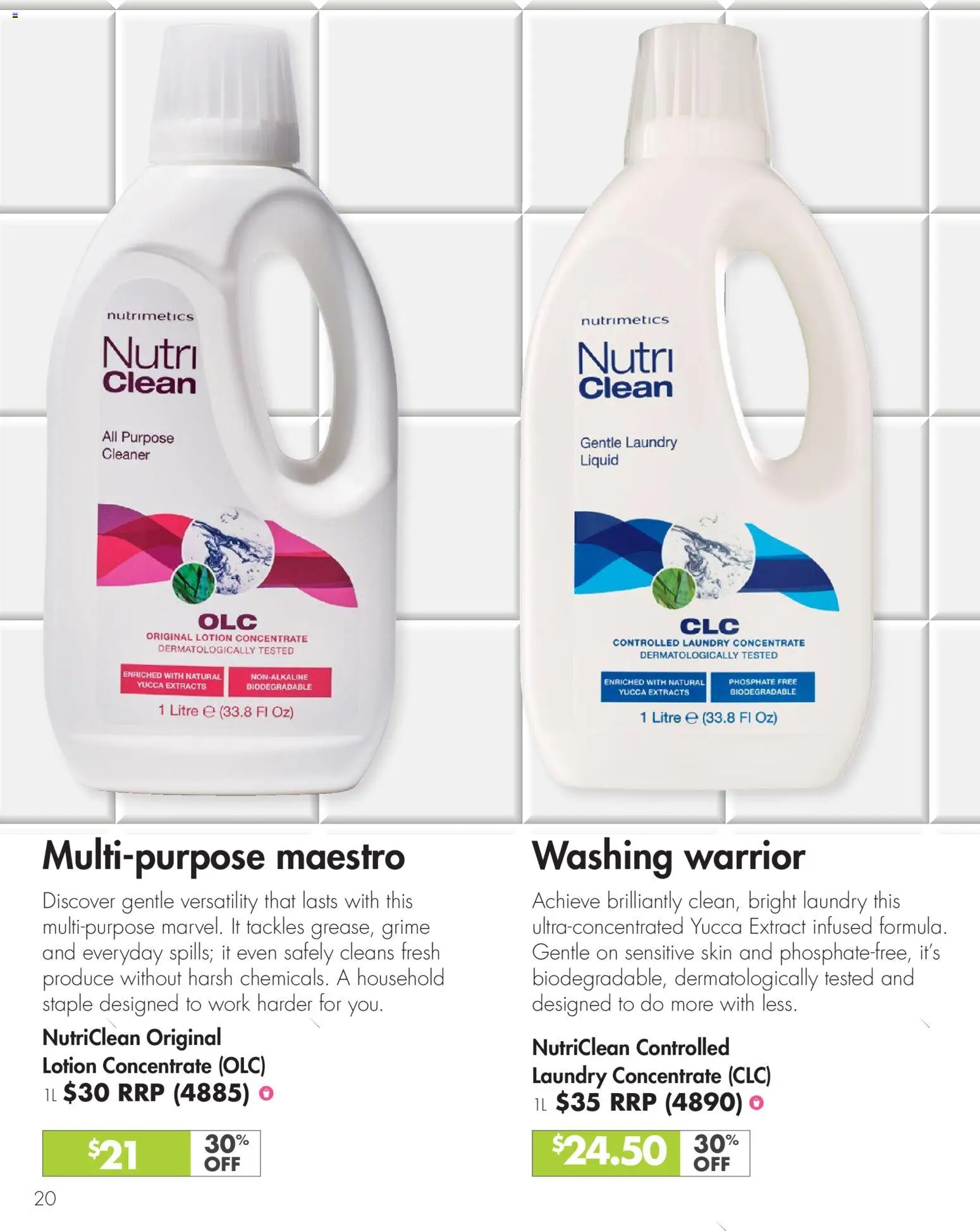 Nutrimetics catalogue - valid from 26.04.2026 | Page: 20 | Products: Household, Cleaner, Laundry, Multipurpose