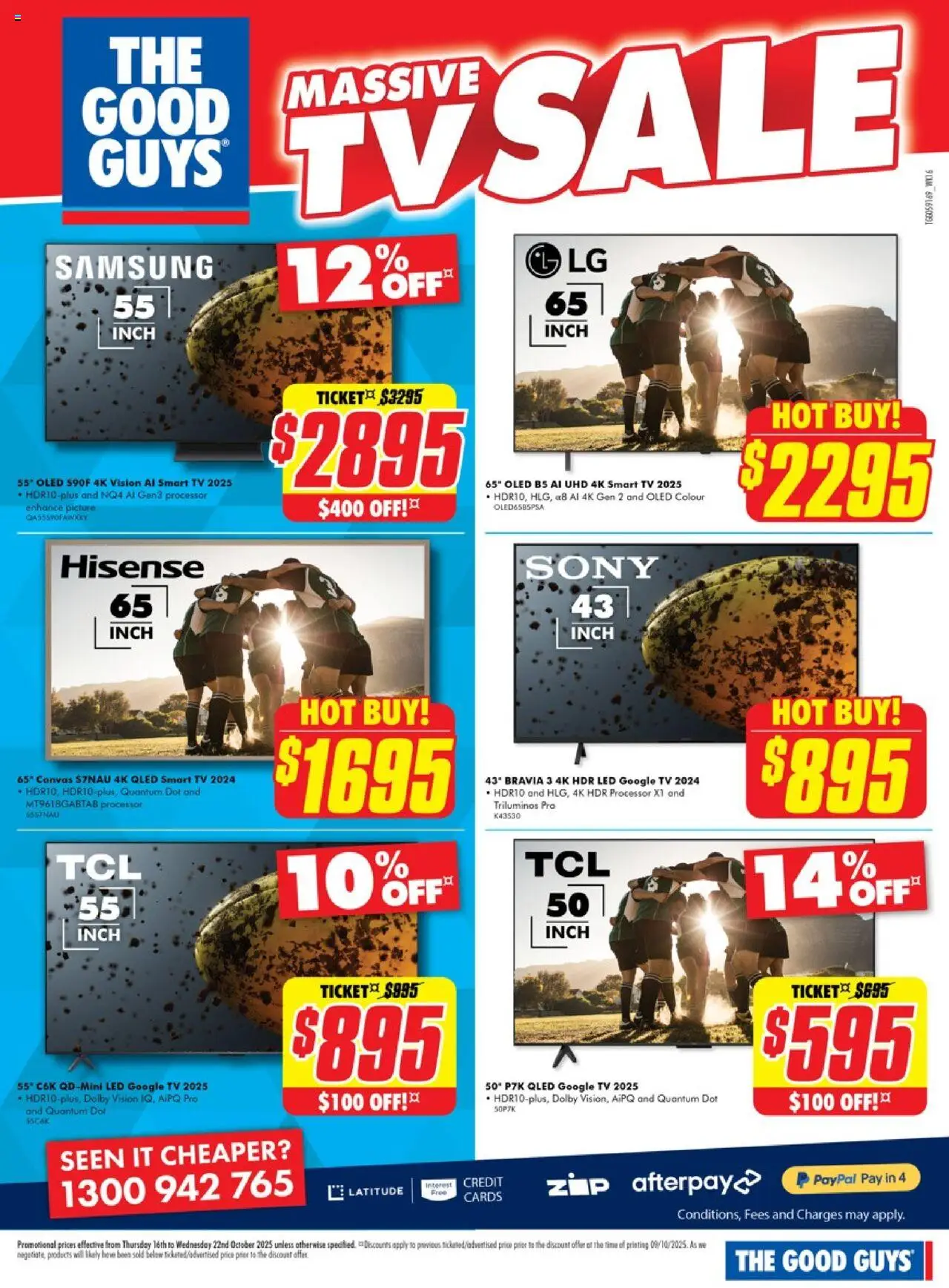 The Good Guys catalogue - valid from 15.10.2025 | Page: 4 | Products: Picture, Tv, Smart tv