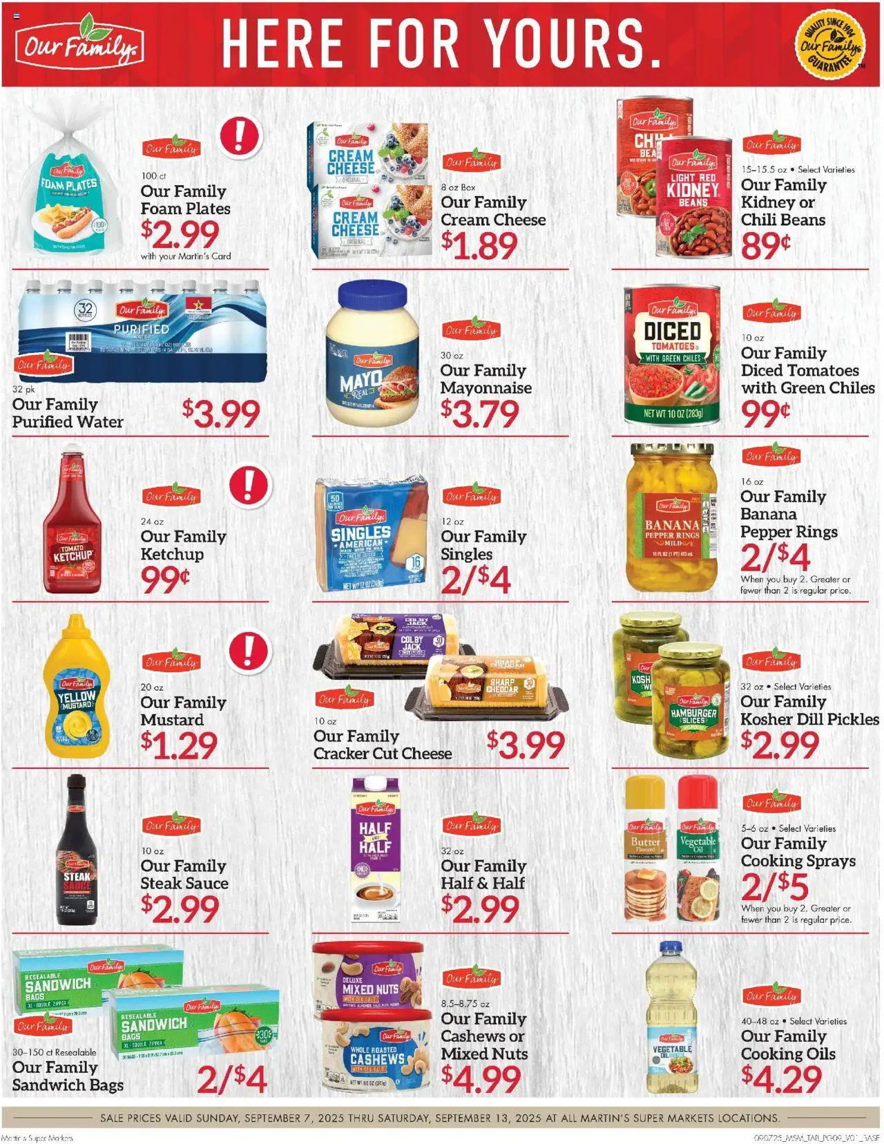 Martin’s Ad - valid from 07.09.2025 | Page: 9 | Products: Milk, Tomatoes, Ketchup, Nuts