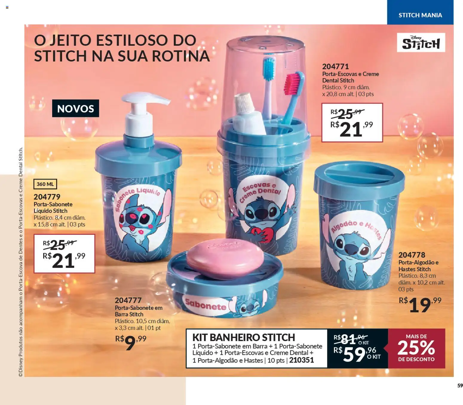 Avon Folheto - válido de 21.11.2025 | Página: 59 | Produtos: Creme, Sabonete, Algodão, Creme dental