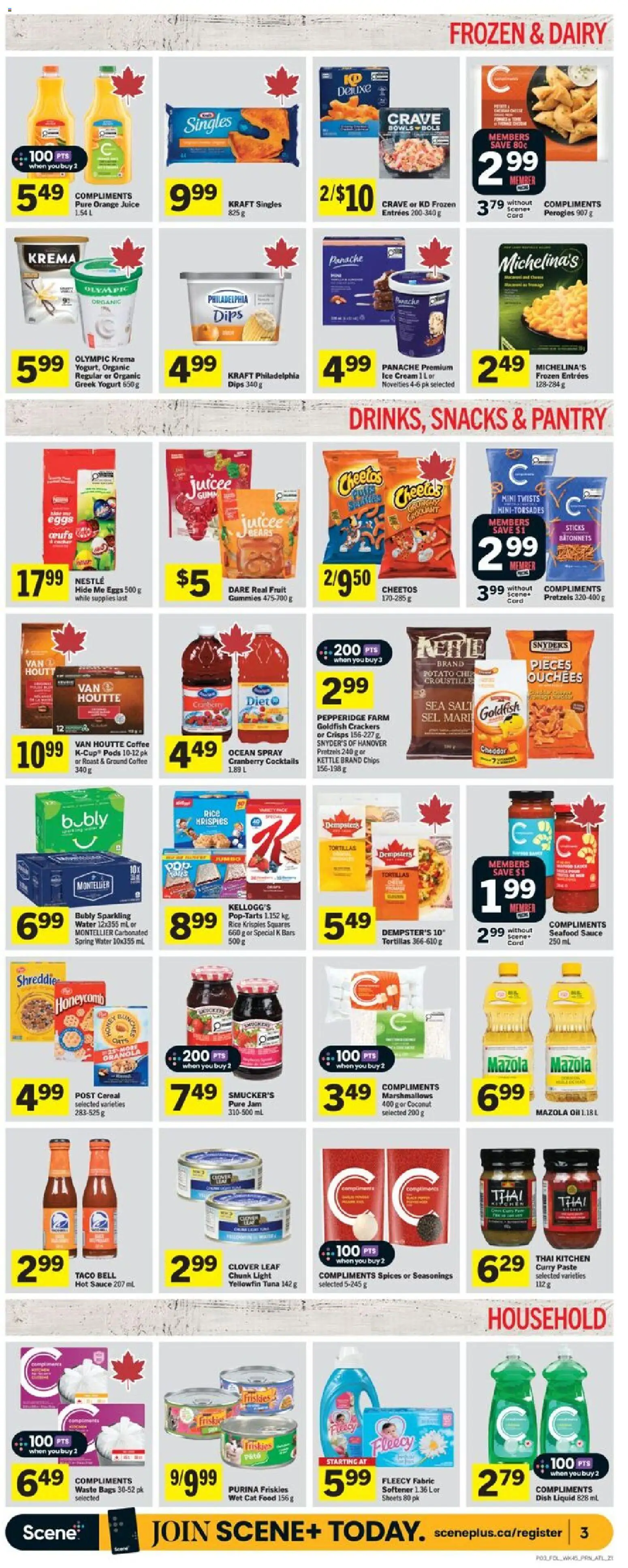 Foodland flyer valid from 05.03.2026 | Page: 4 | Products: Chips, Ice cream, Kettle, Juice