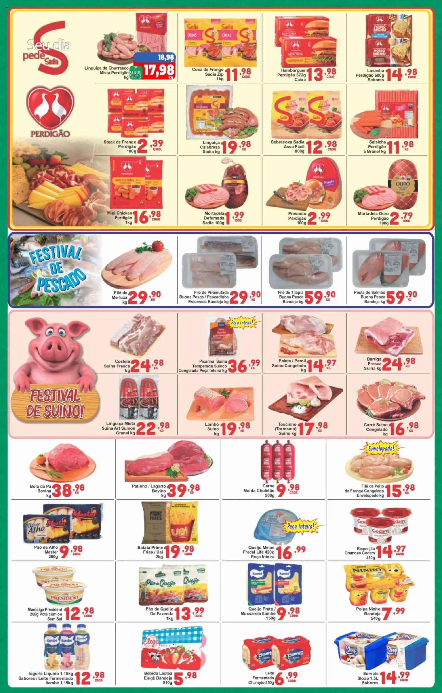 Rede Super Compras Folheto - válido de 23.02.2026 | Página: 3 | Produtos: Alho, Linguiça, Coxa de frango, Pá