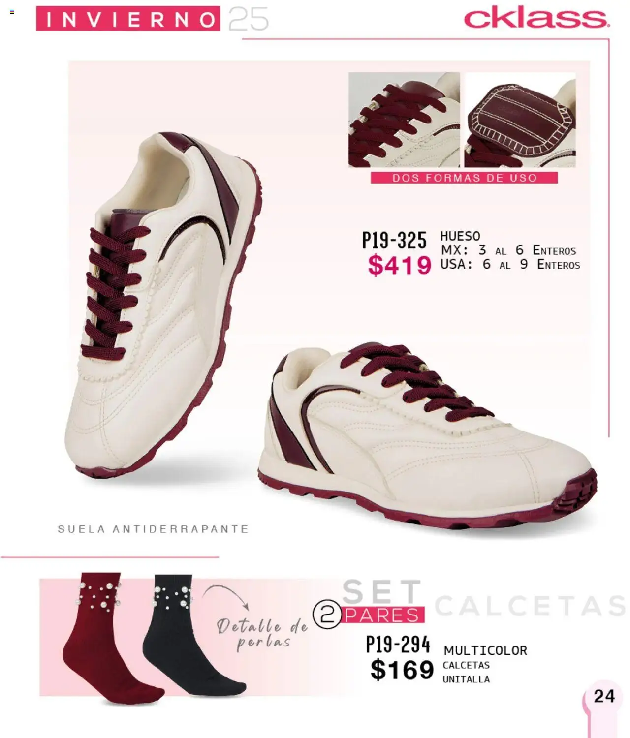 Nuevas ofertas de Cklass válidas en toda la República Mexicana desde el 16.09.2025. ¡Encuentra las mejores ofertas en Cklass - Catálogo Invierno Sportbrands! | Página: 262 | Productos: Calcetas