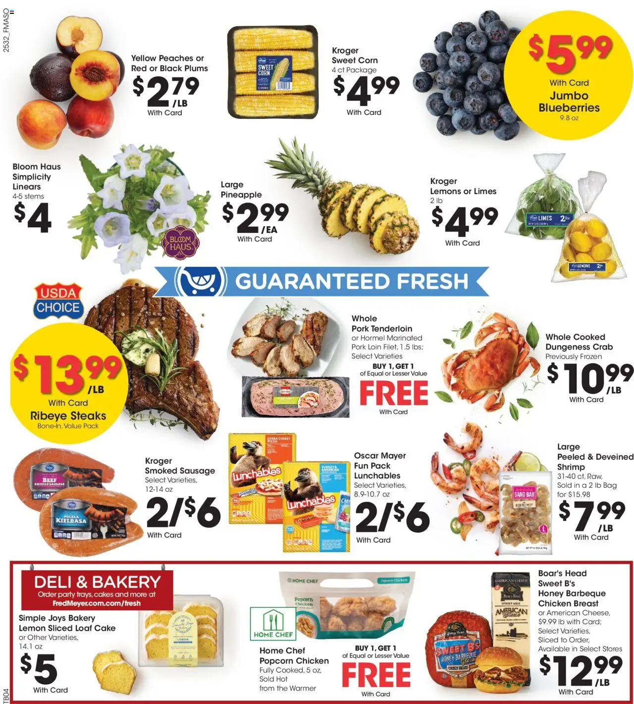 Fred Meyer Weekly Ad - valid from 10.09.2025 | Page: 11 | Products: Peaches, Pork, Sausage, Blueberries