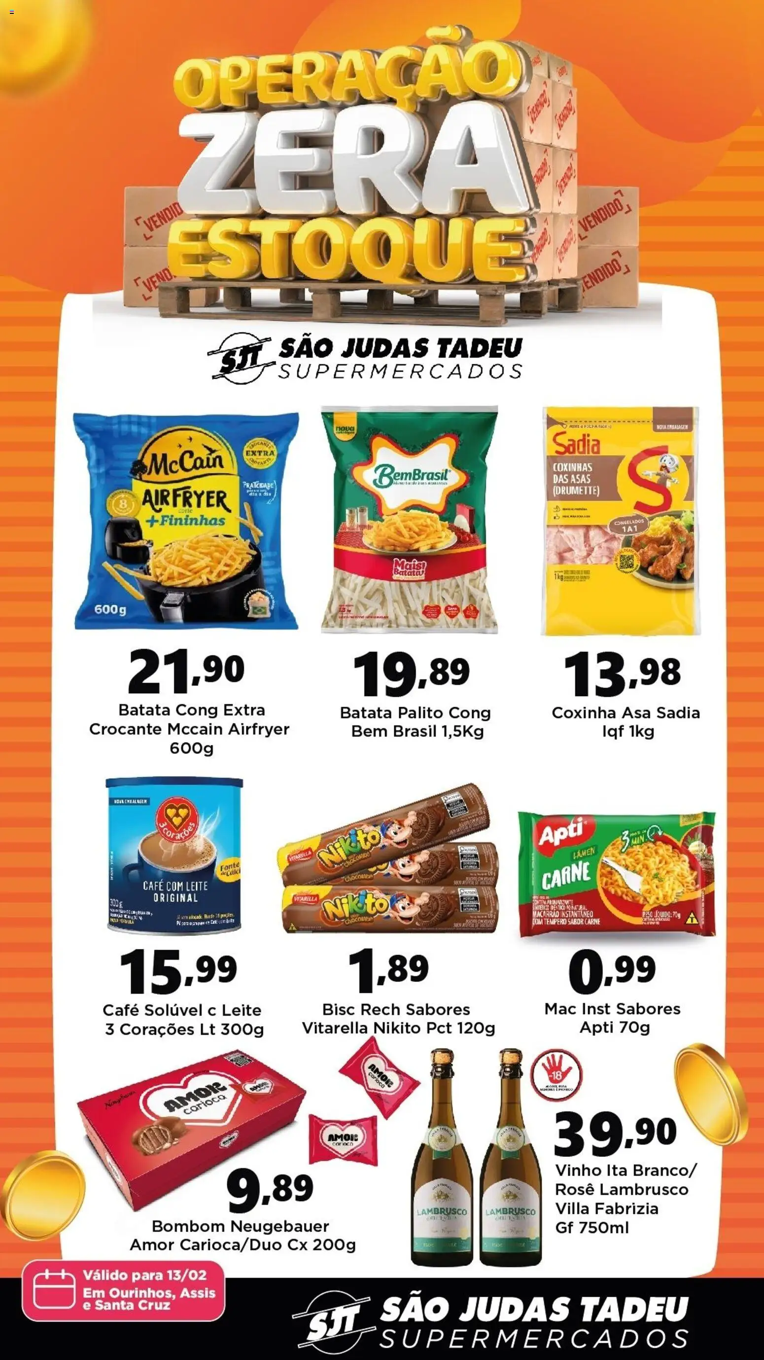 São Judas Tadeu Folheto - válido de 13.02.2026 | Página: 1 | Produtos: Neugebauer, Café, Batata, Café solúvel