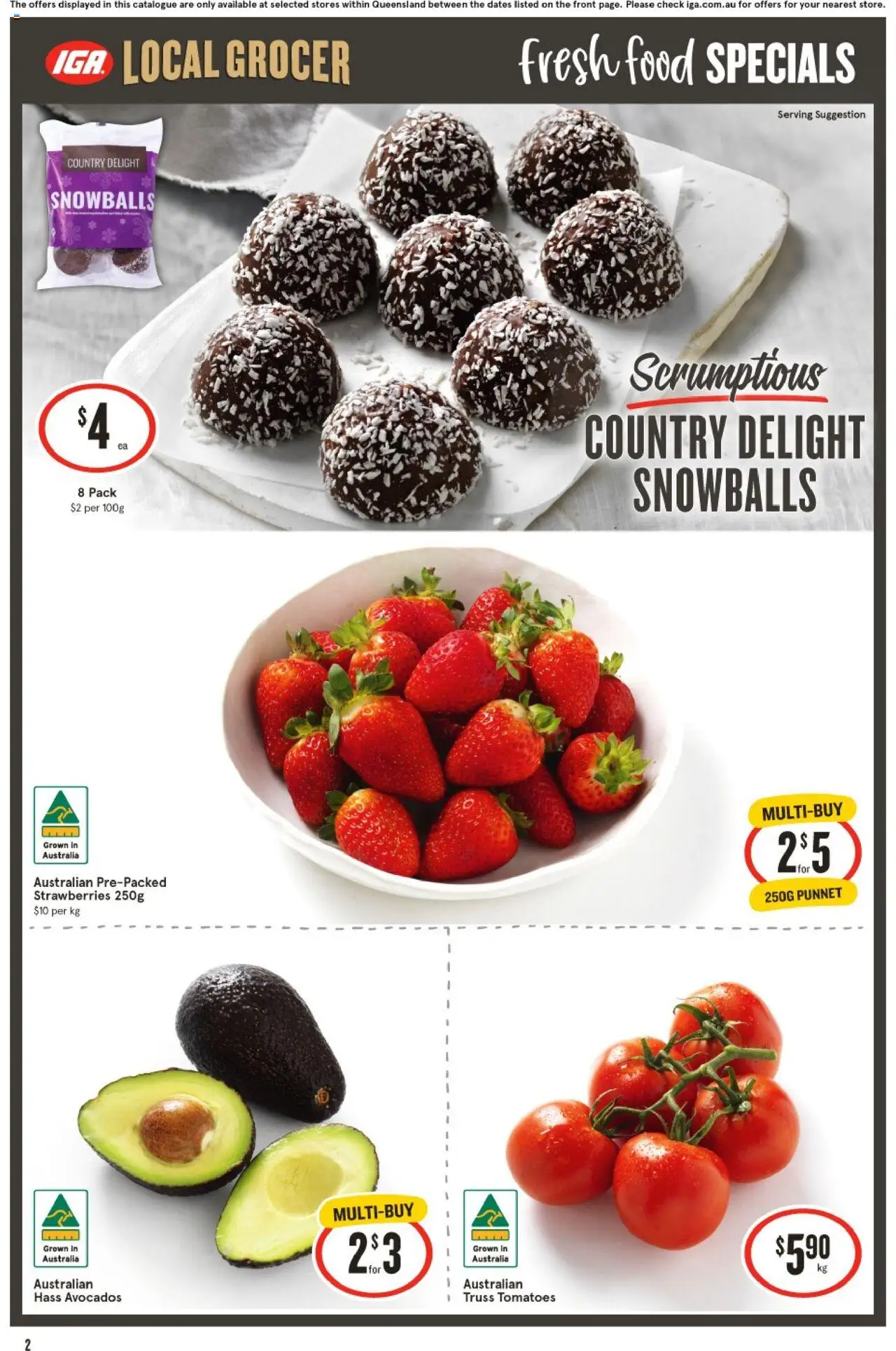 IGA catalogue - valid from 10.09.2025 | Page: 3 | Products: Tomatoes, Strawberries