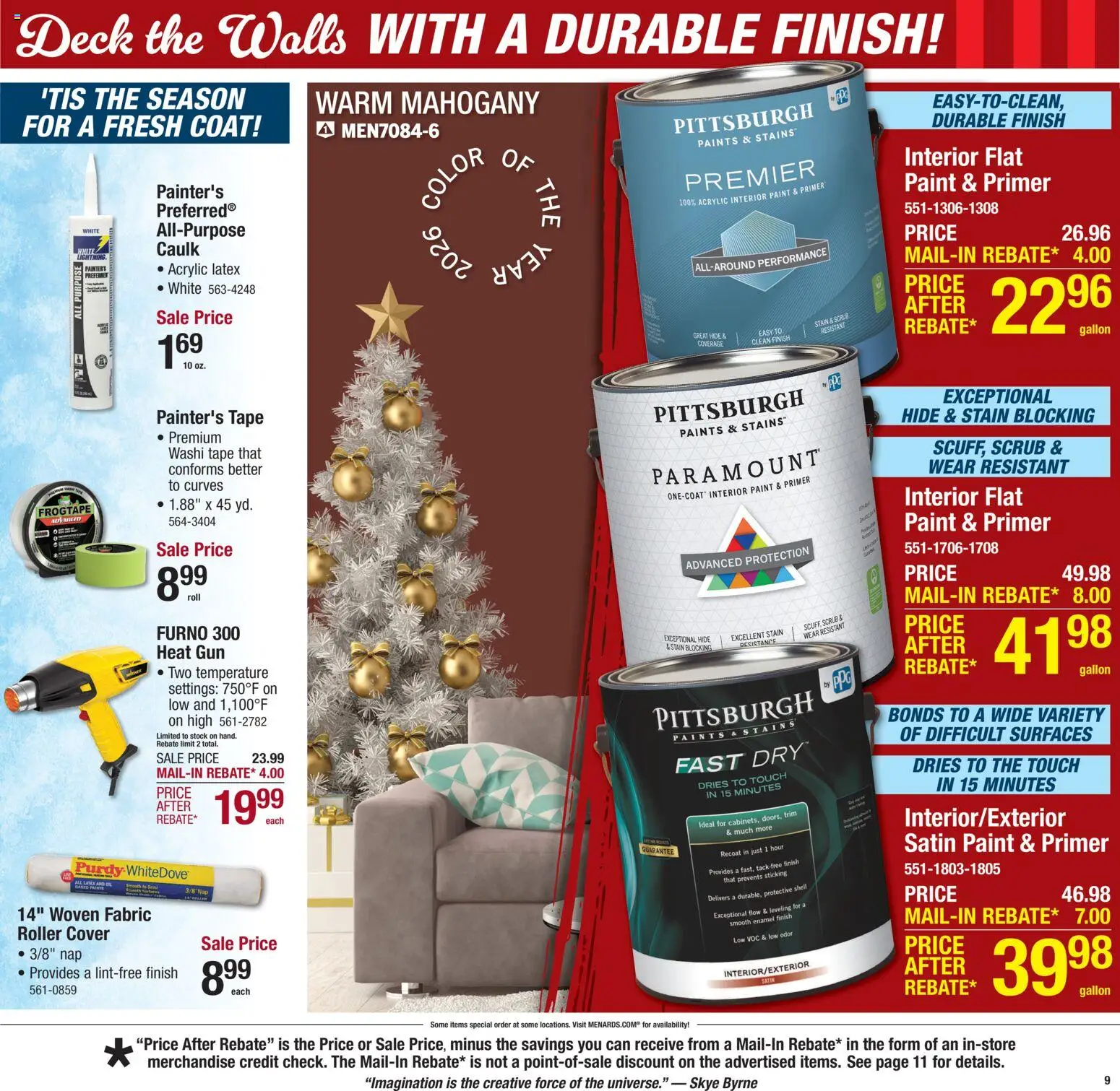 Menards Weekly Ad - valid from 04.12.2025 | Page: 17 | Products: Trim, Oil, Coat, Gun