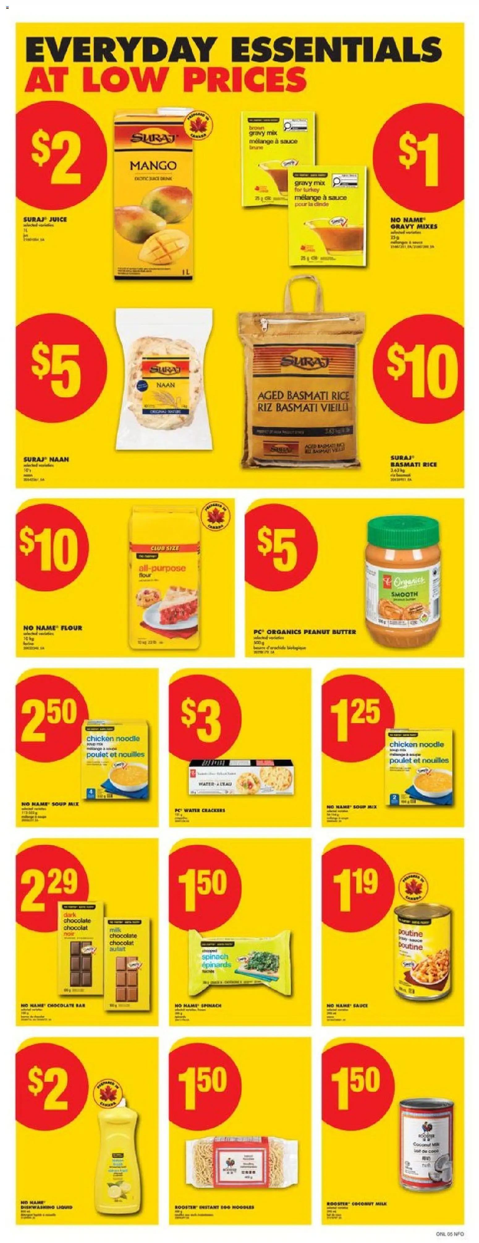 No Frills flyer valid from 27.11.2025 | Page: 10 | Products: Noodles, Milk, Butter, Chocolate