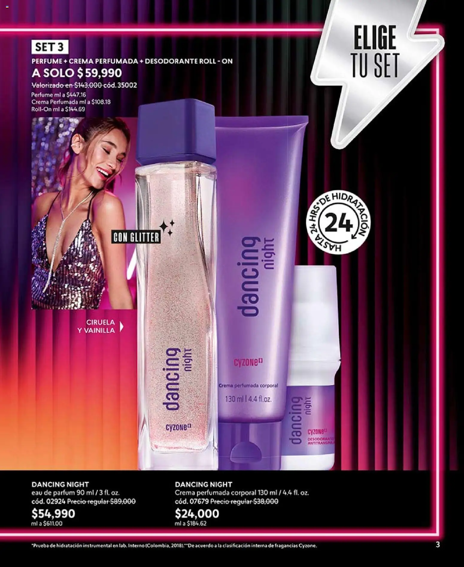 CyZone revista - valida desde el 15.04.2026 | Página: 3 | Productos: Crema, Glitter, Perfume, Desodorante