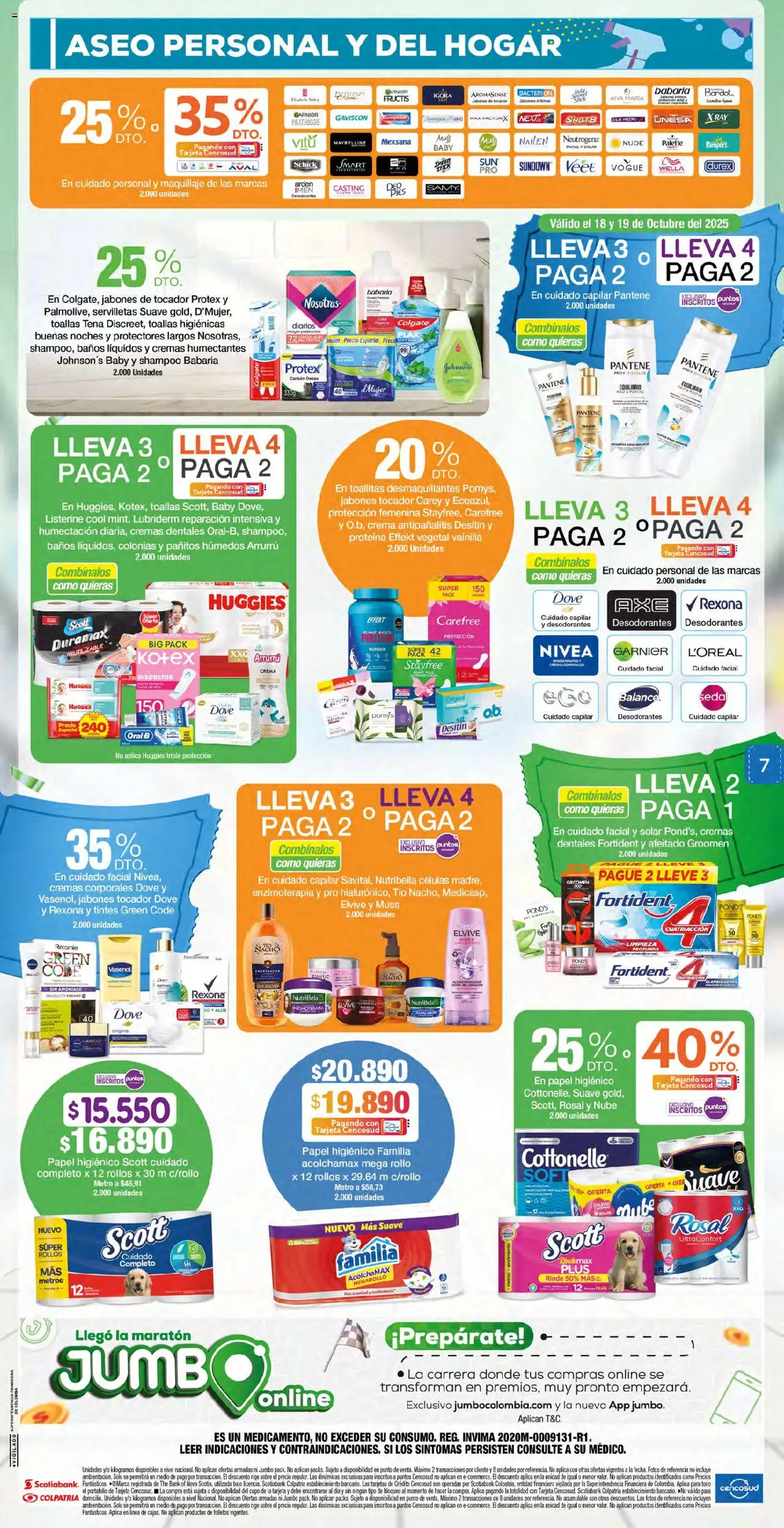 Jumbo revista - valida desde el 17.10.2025 | Página: 7 | Productos: Crema, Shampoo, Sobre, Maquillaje