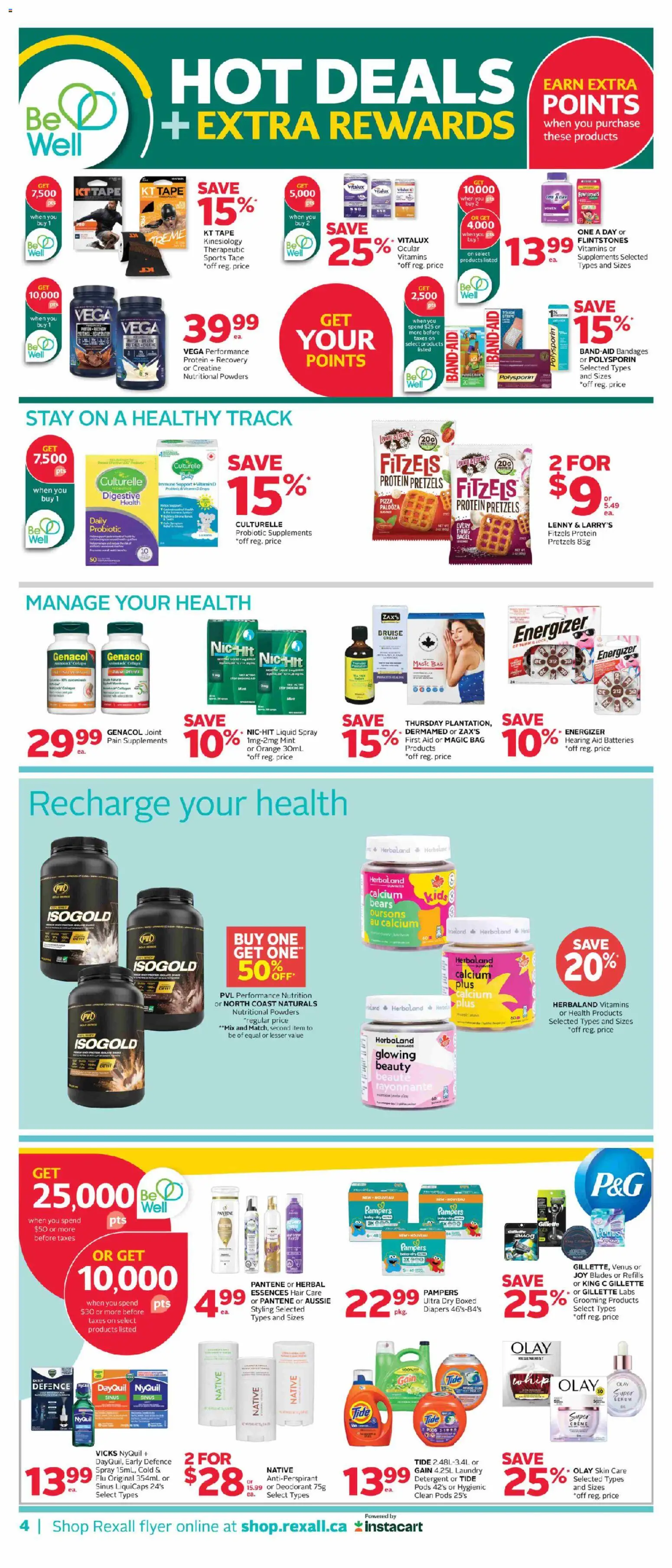 Rexall flyer valid from 13.02.2026 | Page: 9 | Products: Bag, Deodorant, Antiperspirant, Detergent