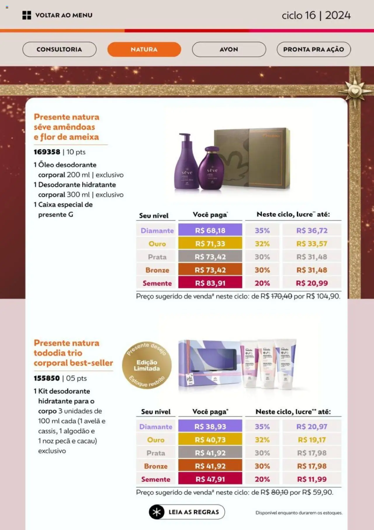 Avon Folheto - válido de 26.09.2025 | Página: 30 | Produtos: Desodorante, Caixa, Óleo, Amêndoas