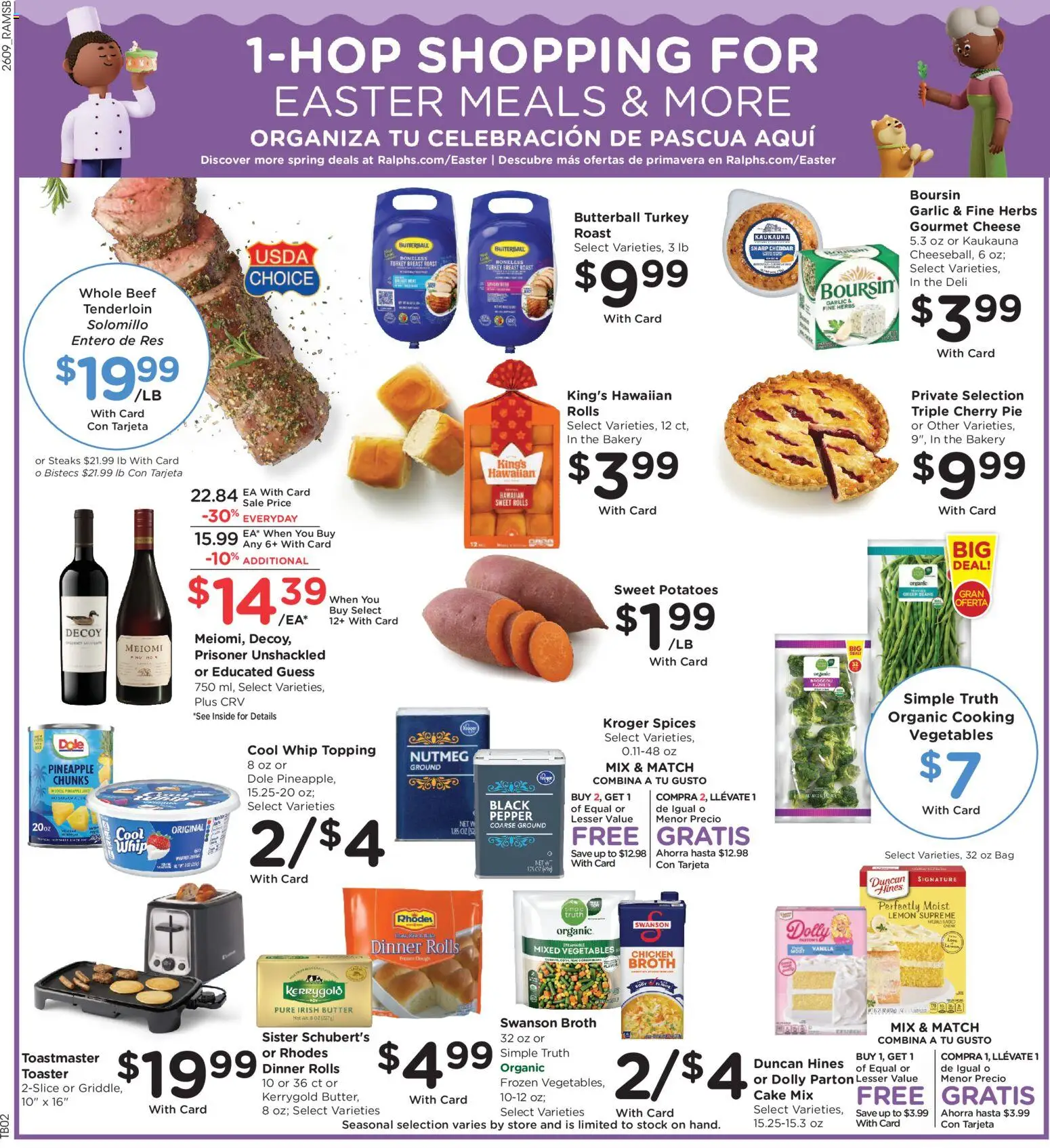 Ralphs Weekly Ad - valid from 01.04.2026 | Page: 4 | Products: Bakery, Spices, Garlic, Cherry Pie