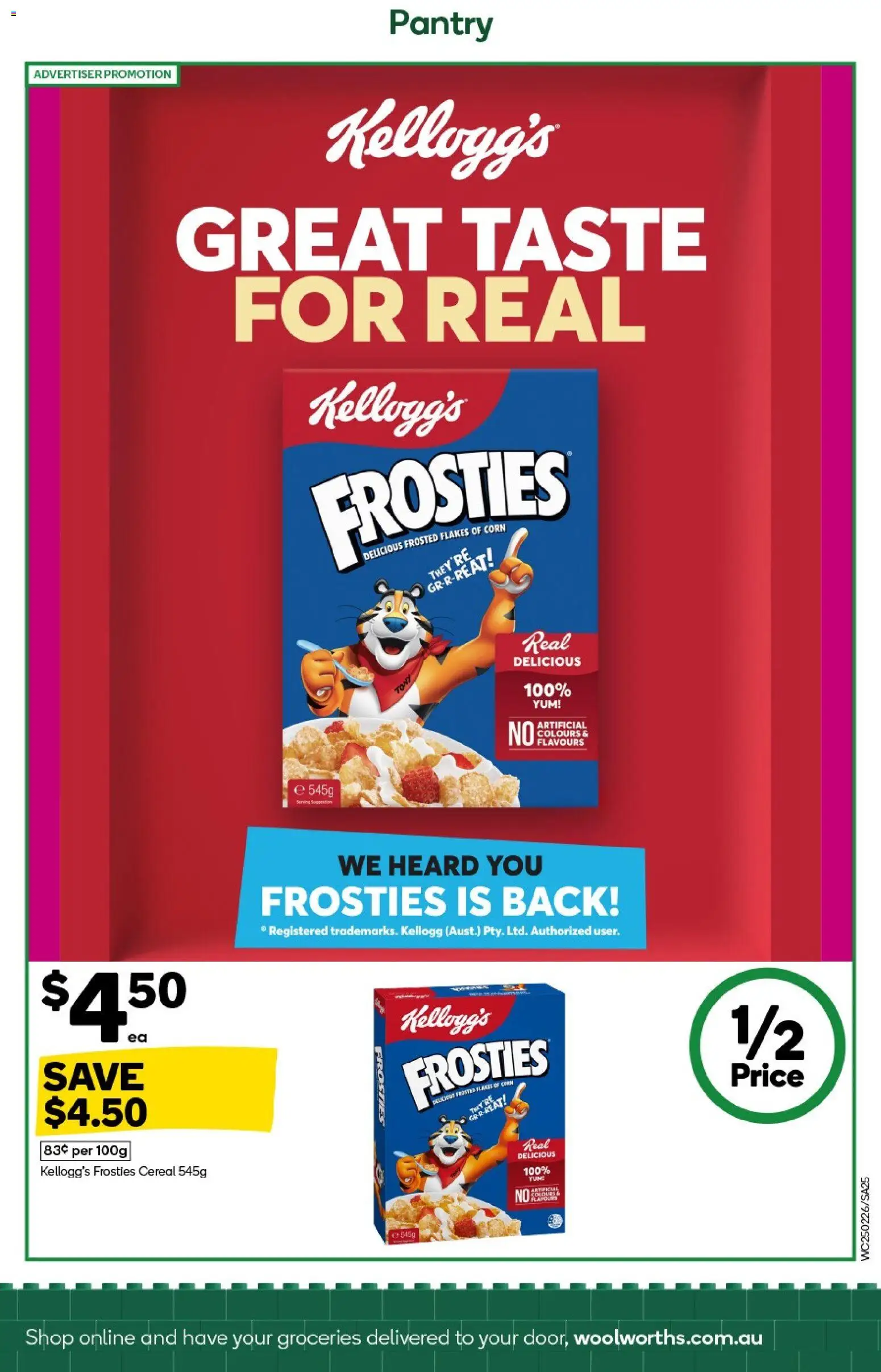 Woolworths catalogue - valid from 25.02.2026 | Page: 25 | Products: Cereal, Flakes