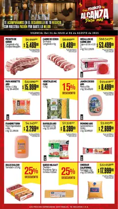 Vista previa Makro ofertas Gastronómicas válido desde el 31.07.2025