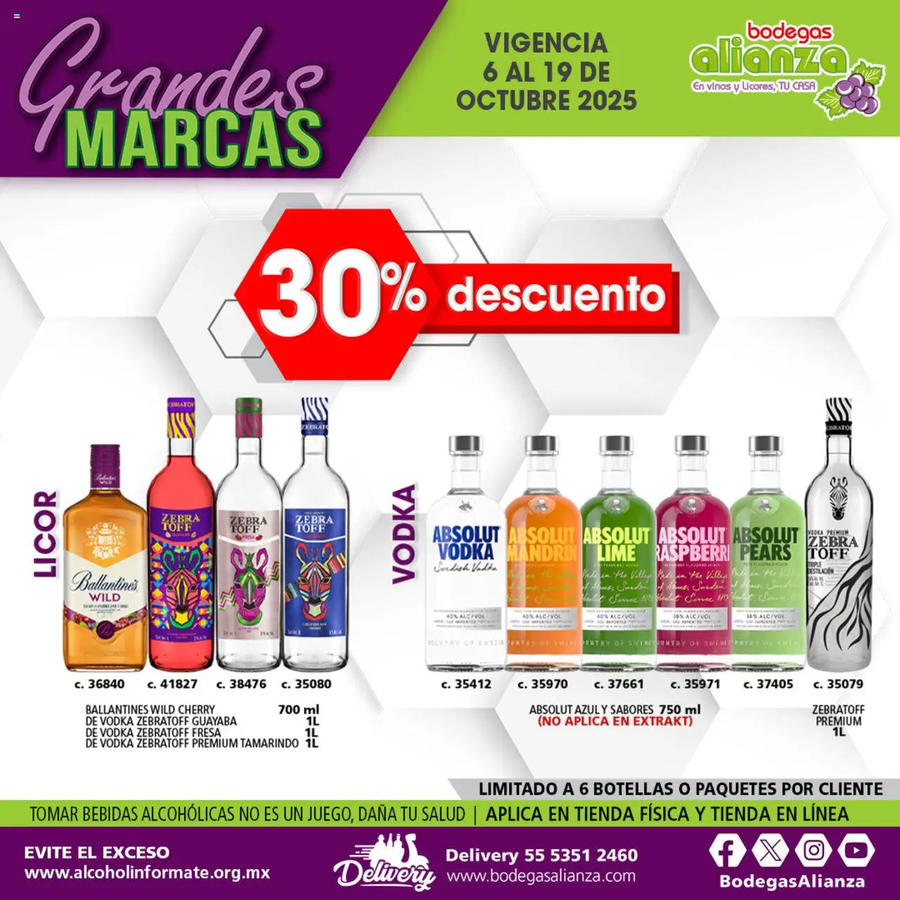Nuevas ofertas de Bodegas Alianza válidas en toda la República Mexicana desde el 06.10.2025. ¡Encuentra las mejores ofertas en Bodegas Alianza - Catálogo Grandes Marcas! | Página: 9 | Productos: Fresa, Vodka