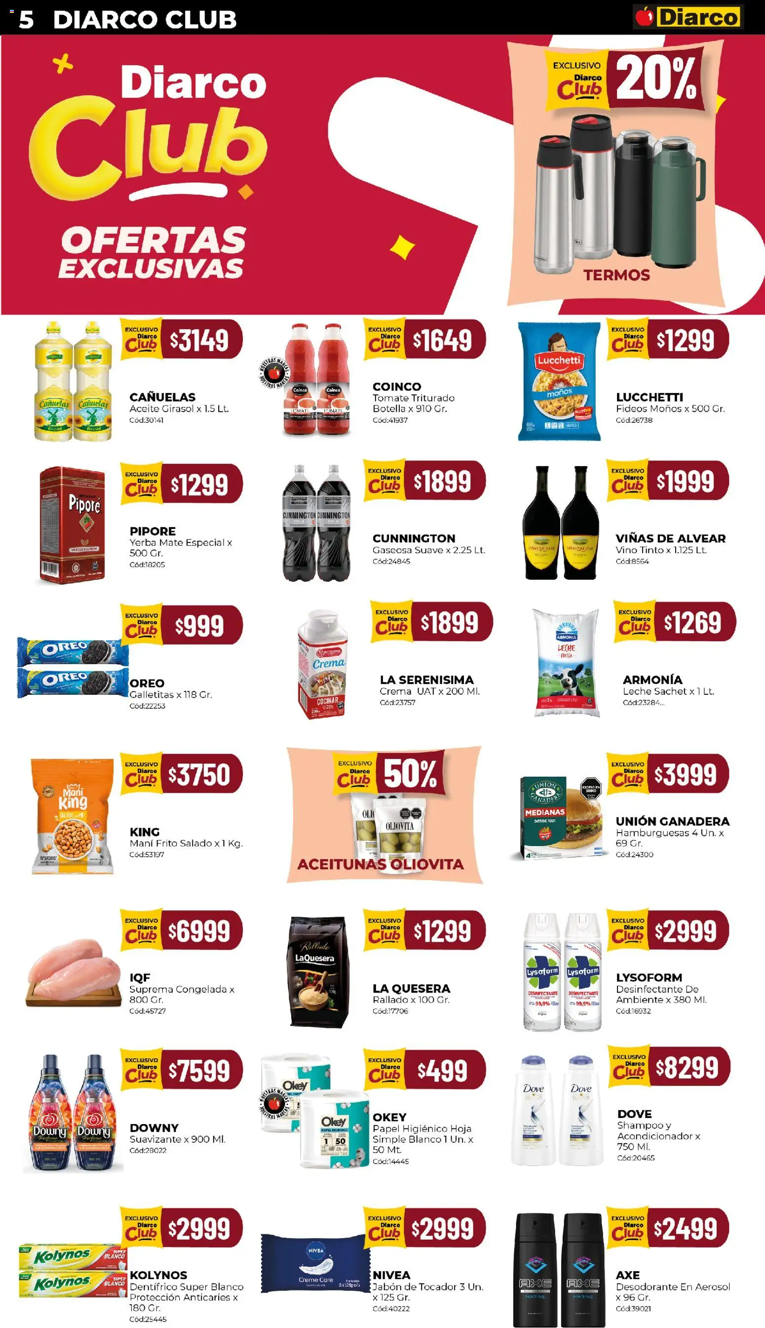 Diarco ofertas │ válido desde el 27.10.2025 | Página: 5 | Productos: Yerba, Aceitunas, Acondicionador, Suavizante