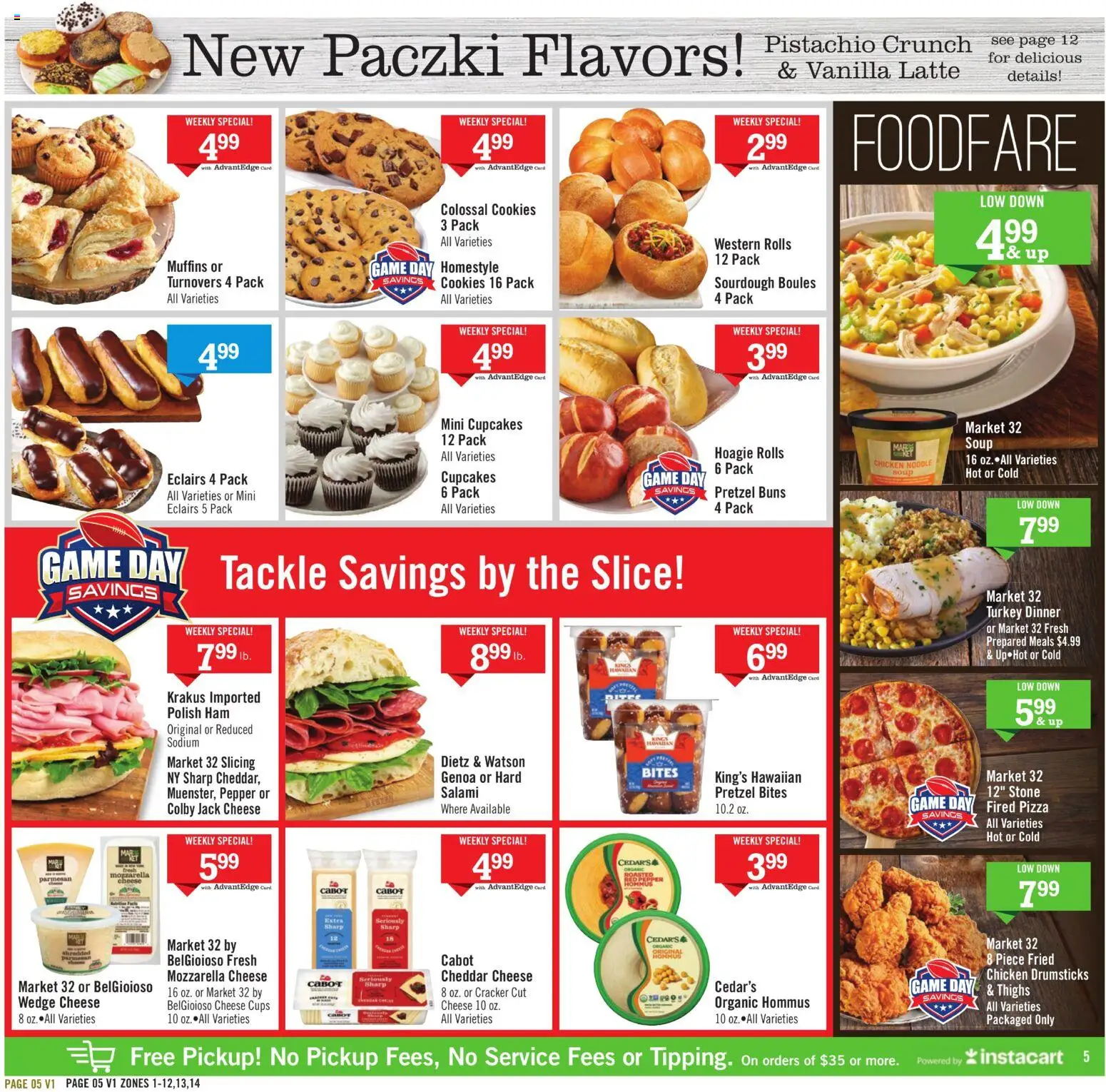 Price Chopper Weekly Ad - valid from 11.01.2026 | Page: 5 | Products: Salami, Ham, Pepper, Game