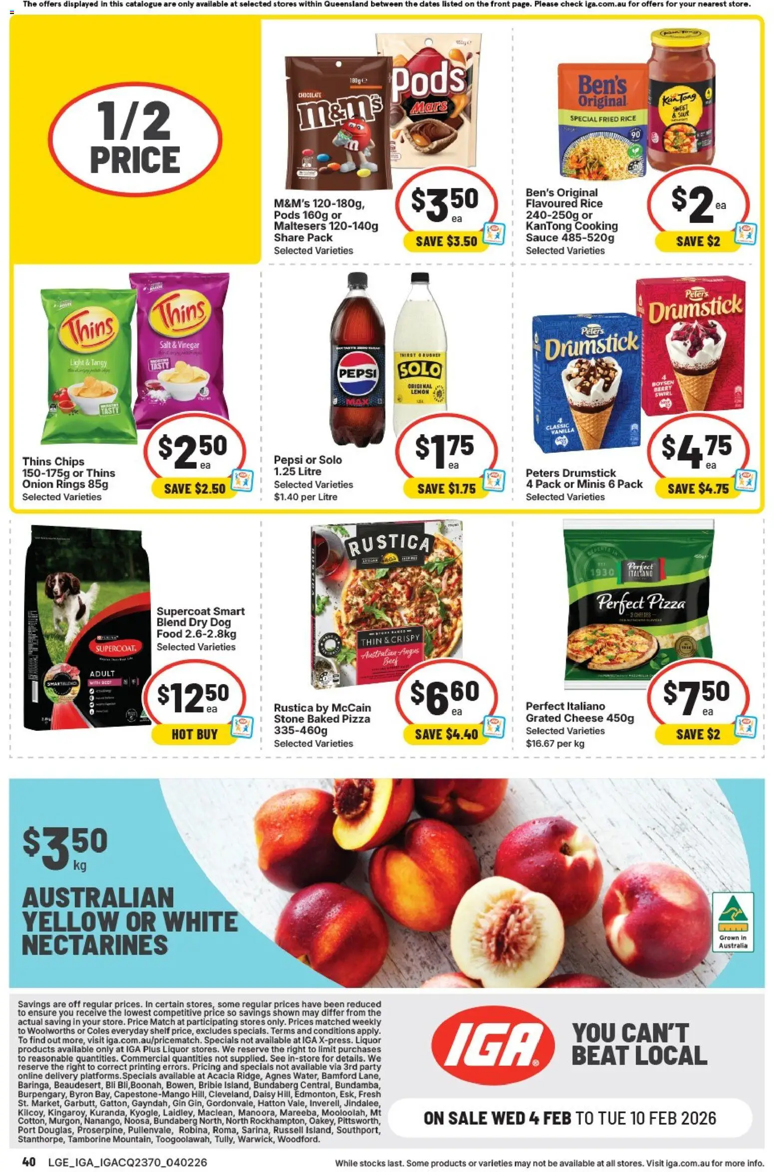 IGA catalogue - valid from 04.02.2026 | Page: 46 | Products: Cheese, Pepsi, Chips, Lemon