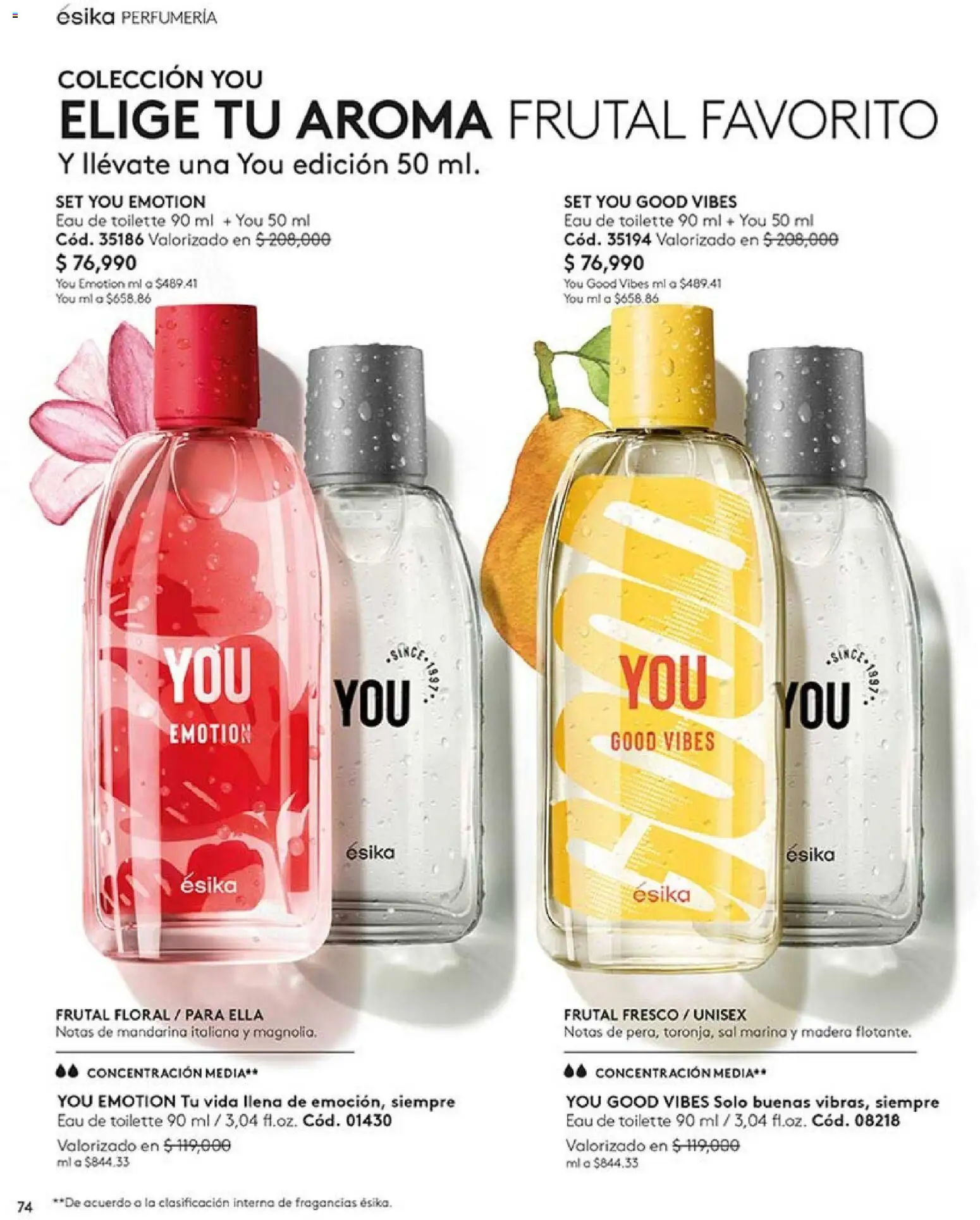 Ésika revista - valida desde el 01.04.2026 | Página: 74 | Productos: Sal, Eau de toilette