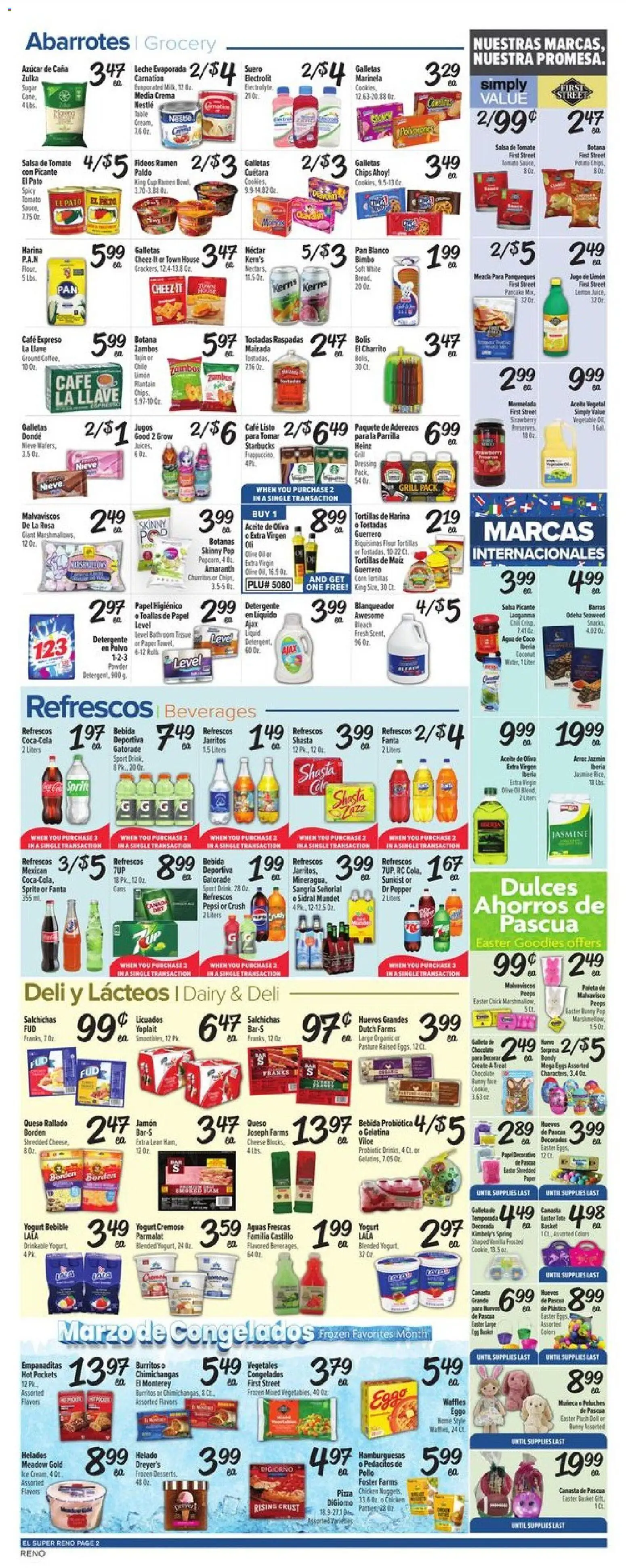 El Super Weekly Ad - valid from 18.03.2026 | Page: 2 | Products: Table, Pan, Chips, Sugar