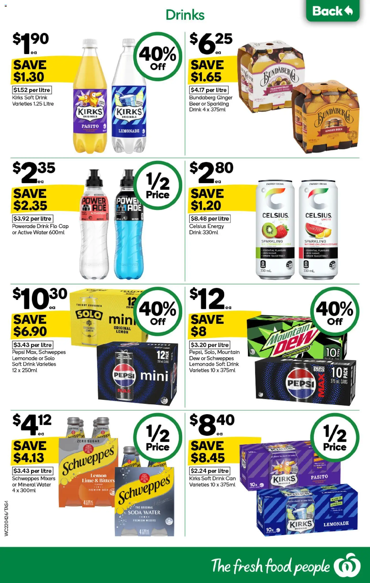 Woolworths catalogue - valid from 22.04.2026 | Page: 4 | Products: Ginger, Beer, Sugar, Lemon