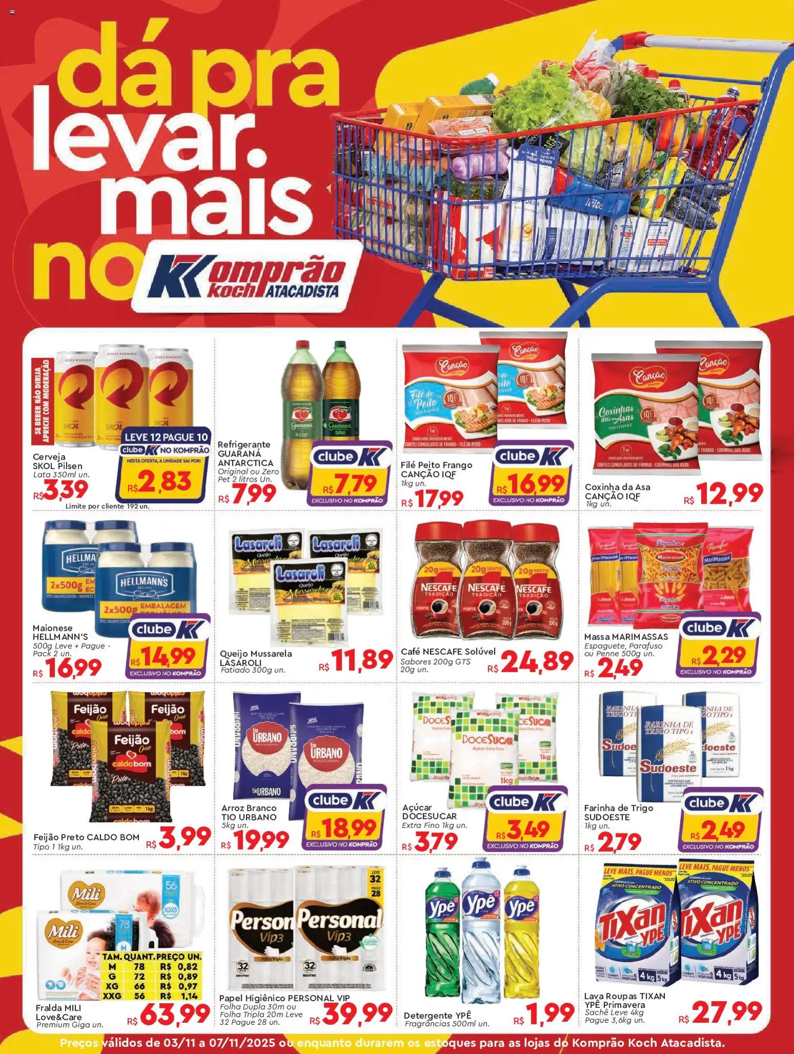 Komprao Atacadista Folheto - válido de 03.11.2025 | Página: 1 | Produtos: Perfume, Roupas, Papel higiênico