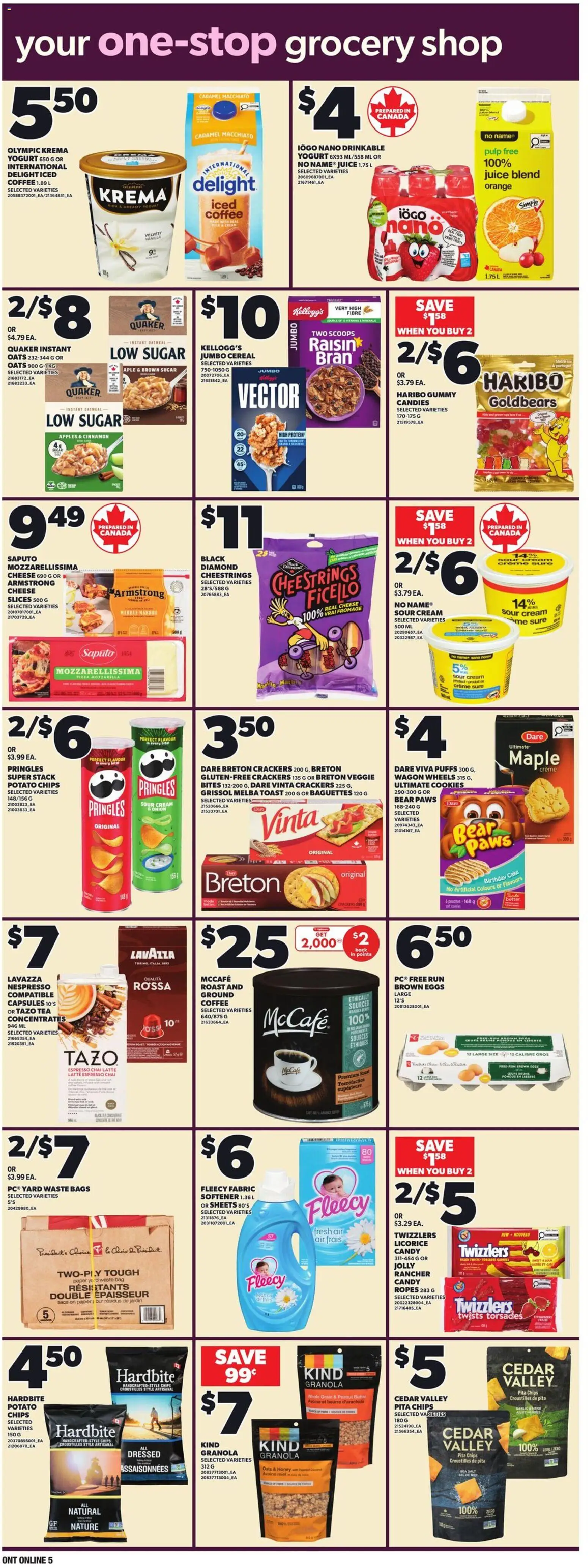 Loblaws flyer valid from 16.04.2026 | Page: 16 | Products: Chips, Cookies, Juice, Apples