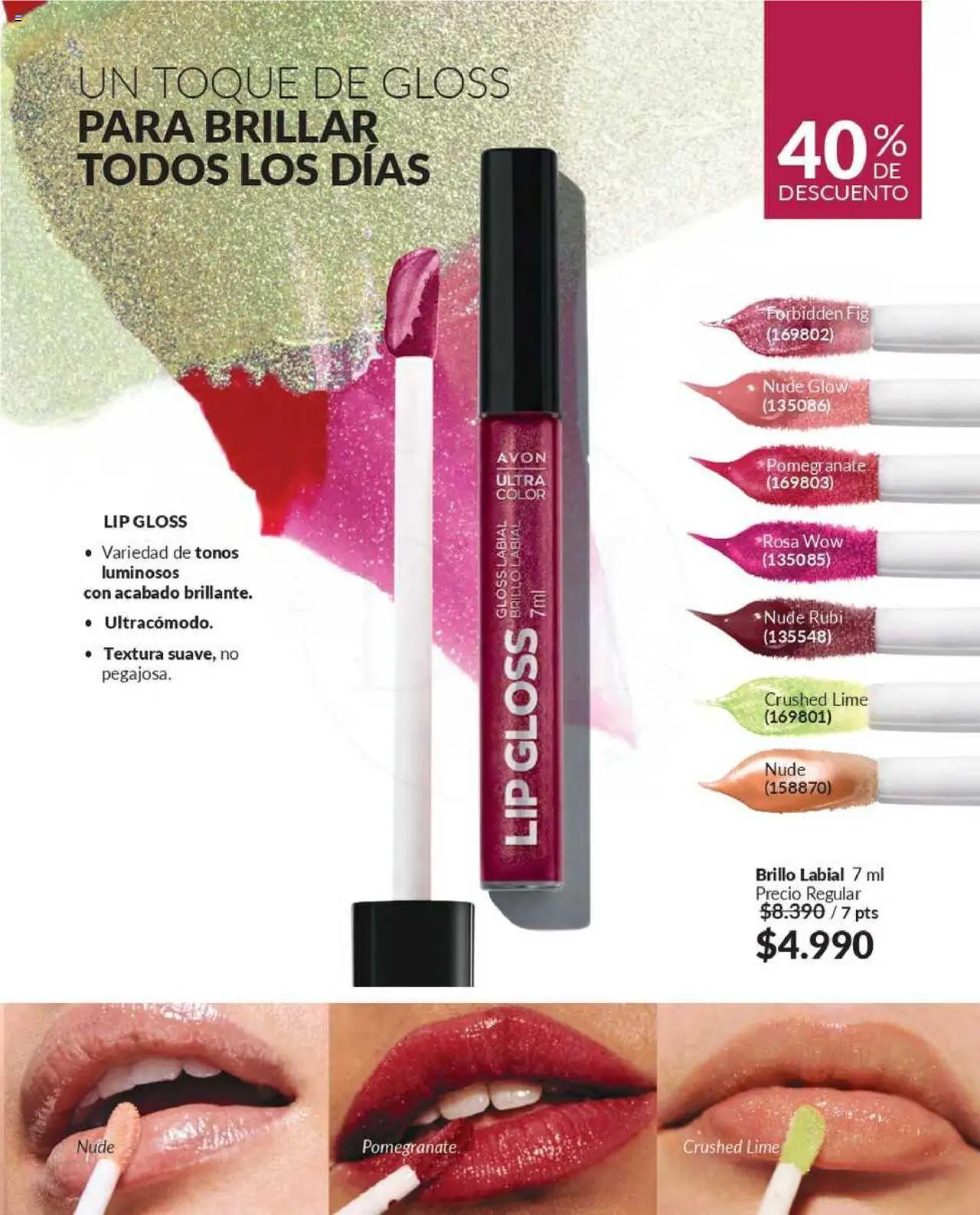 Catálogo Avon Campaña 12 │ válido desde el 22.07.2025 | Página: 16 | Productos: Brillo, Labial