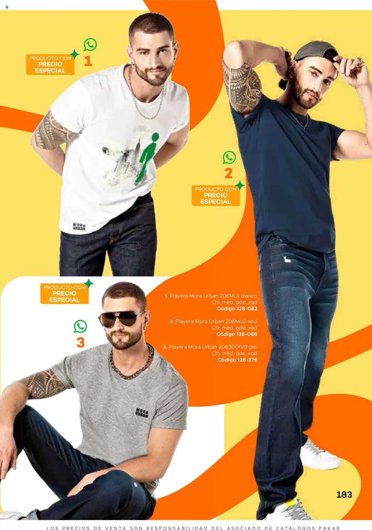 Nuevas ofertas de SC Pakar válidas en toda la República Mexicana desde el 31.01.2025. ¡Encuentra las mejores ofertas en SC Pakar catálogo Ropa! | Página: 183 | Productos: Playera