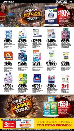 Vista previa Yaguar - Oferta Semanal Mar del Plata válido desde el 06.04.2026 | Página: 10 | Productos: Jabón en polvo, Detergente, Pan, Suavizante