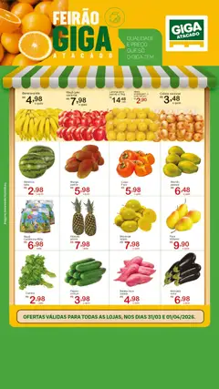 GIGA Atacado ofertas Feirão - Pré-Visualização do folheto da loja GIGA Atacado, válido de 31.03.2026