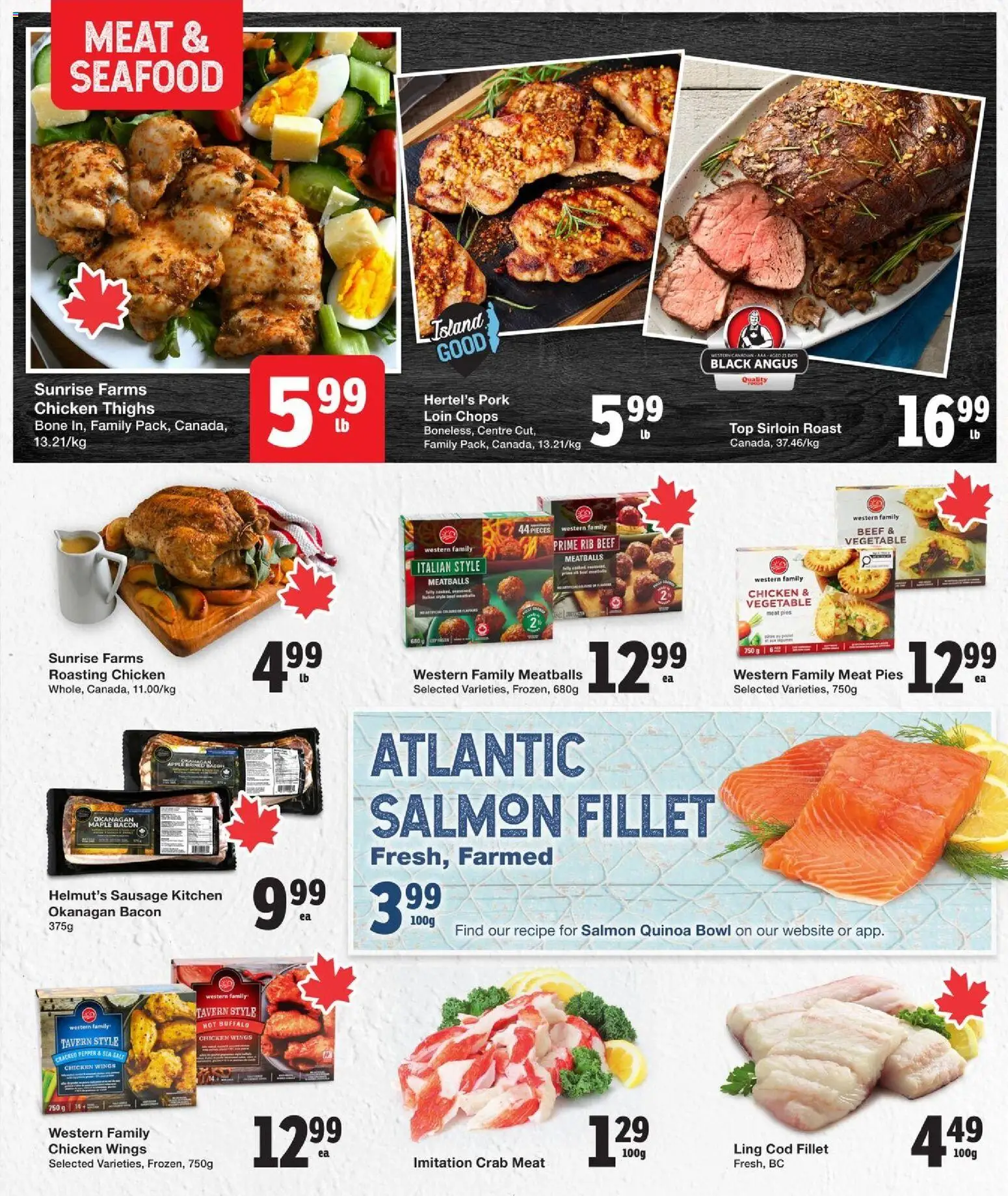 Quality Foods flyer valid from 19.02.2026 | Page: 4 | Products: Beef, Chicken wings, Chicken, Pork