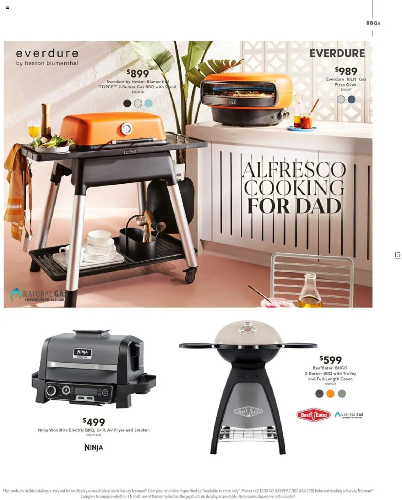 Harvey Norman catalogue - valid from 28.08.2025 | Page: 15 | Products: Pizza, Beef, Trolley, Accessories