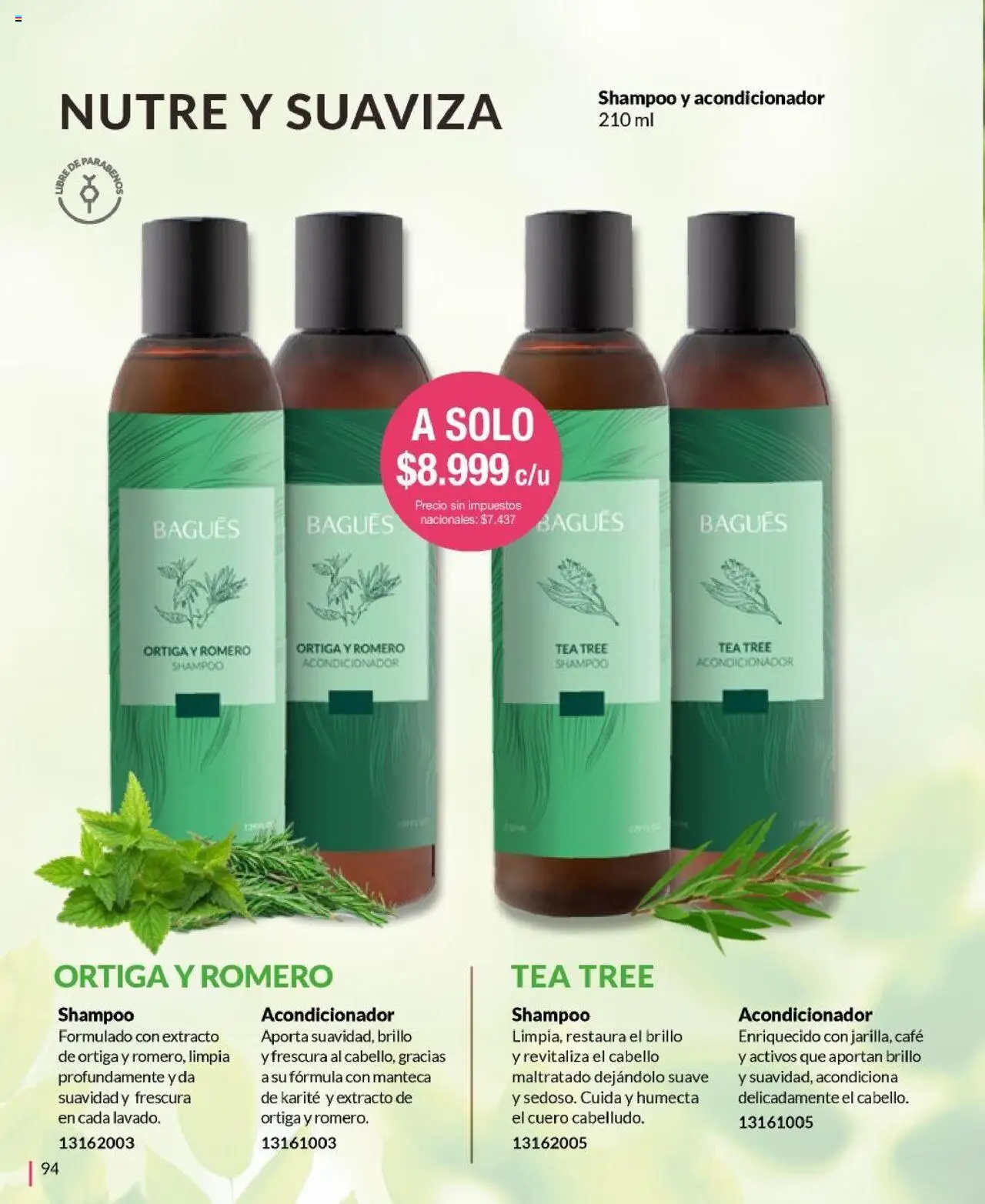 Bagués - Catálogo │ válido desde el 22.09.2025 | Página: 94 | Productos: Shampoo, Acondicionador, Brillo, Manteca