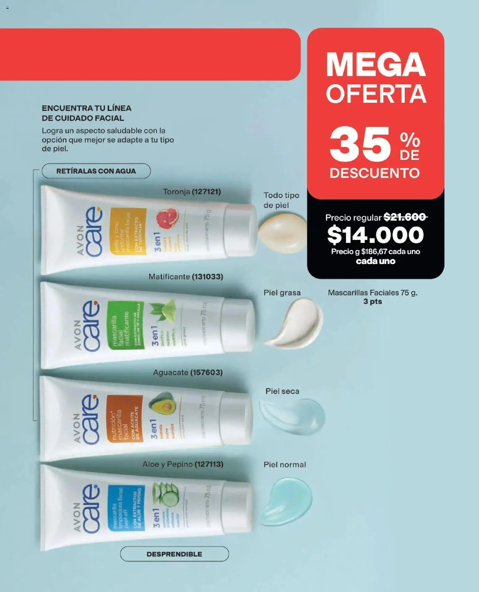 Avon revista - valida desde el 25.03.2026 | Página: 223 | Productos: Agua, Lavarropas, Toronja, Aceite