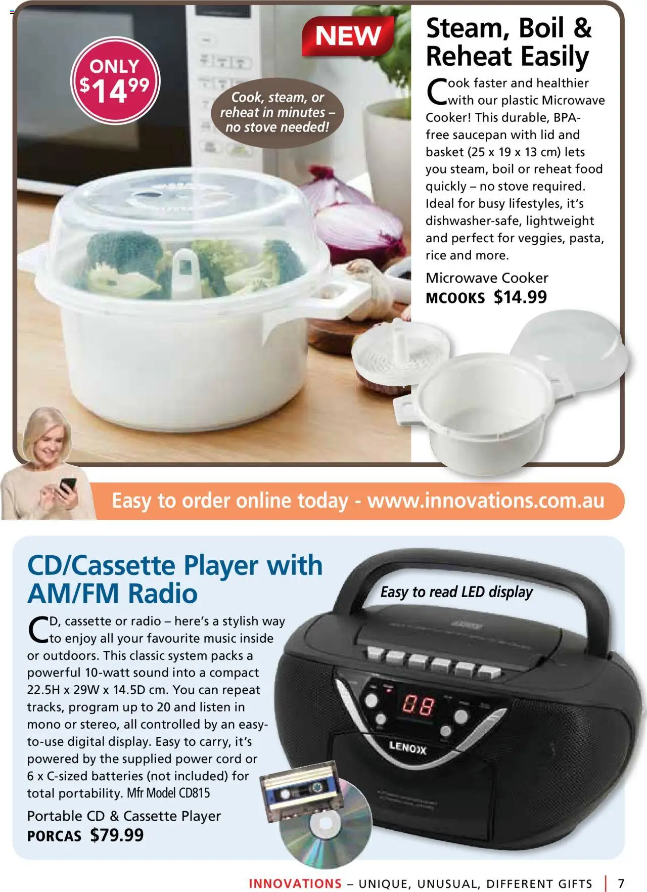 Innovations catalogue - valid from 24.09.2025 | Page: 7 | Products: Basket, Batteries, Player, Portable