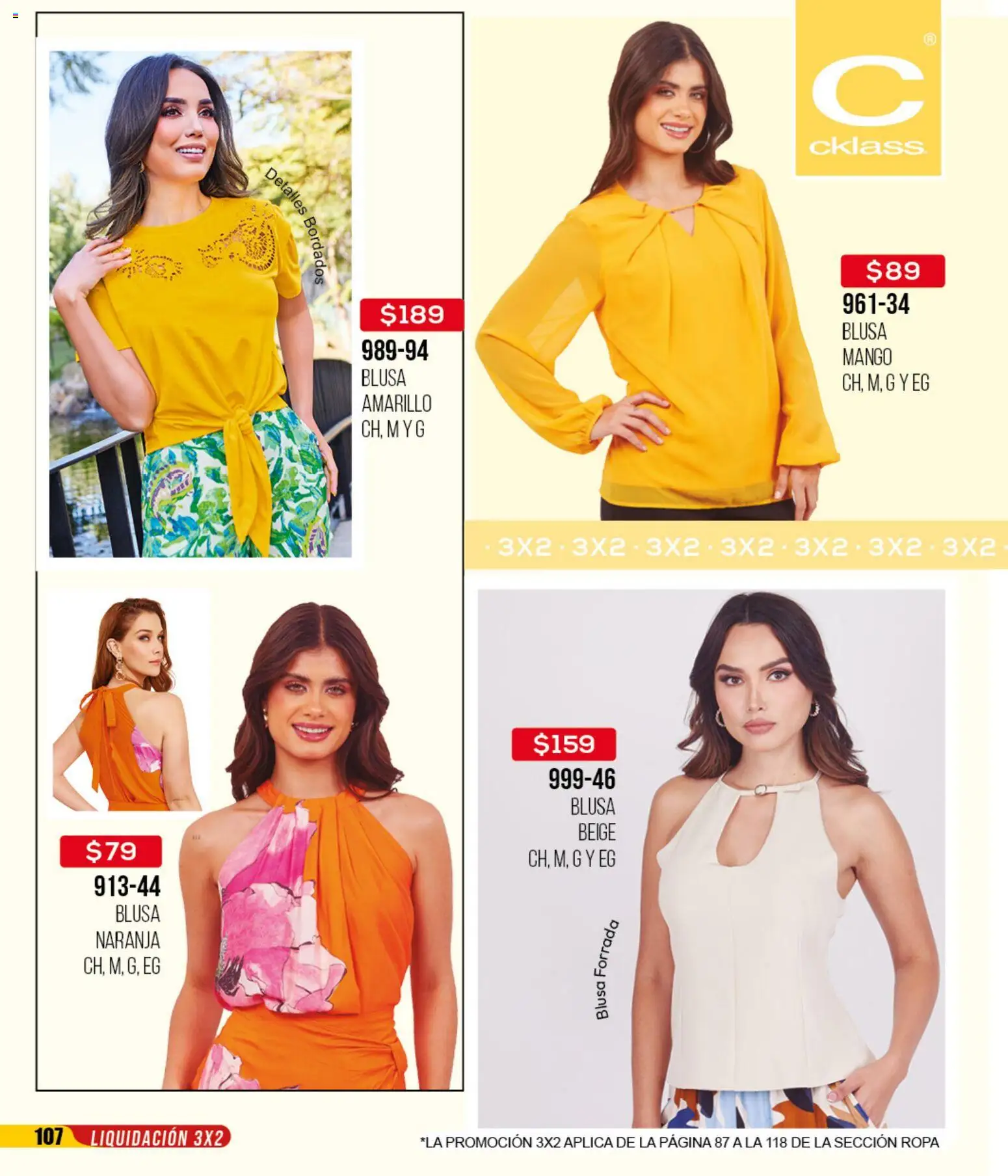 Nuevas ofertas de Cklass válidas en toda la República Mexicana desde el 18.03.2026. ¡Encuentra las mejores ofertas en Cklass catálogo Liquidación total calzado! | Página: 353 | Productos: Blusa, Mango, Ropa