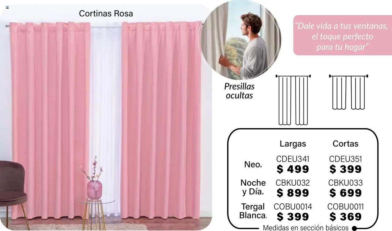 Nuevas ofertas de Colchas Concord válidas en toda la República Mexicana desde el 01.08.2025. ¡Encuentra las mejores ofertas en Colchas Concord - Catálogo! | Página: 144 | Productos: Cortinas