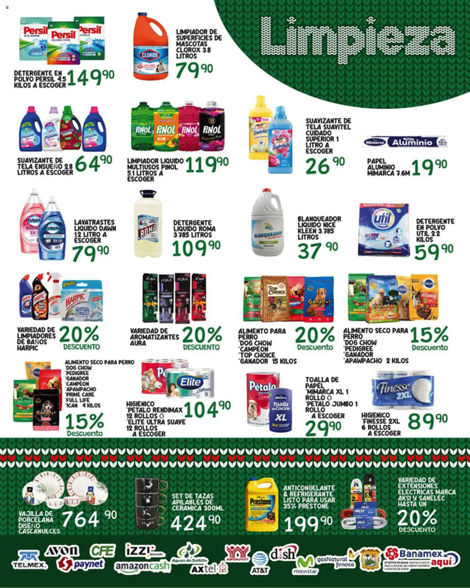 Nuevas ofertas de Alsuper válidas en toda la República Mexicana desde el 19.12.2025. ¡Encuentra las mejores ofertas en Alsuper folleto Saltillo! | Página: 5 | Productos: Detergente, Limpiador, Toalla, Polvo