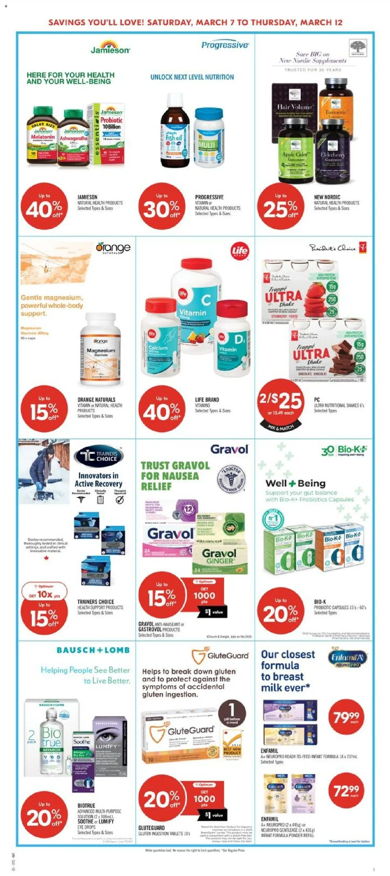 Shoppers flyer valid from 06.03.2026 | Page: 11 | Products: Fish, Powder, Milk, Chocolate