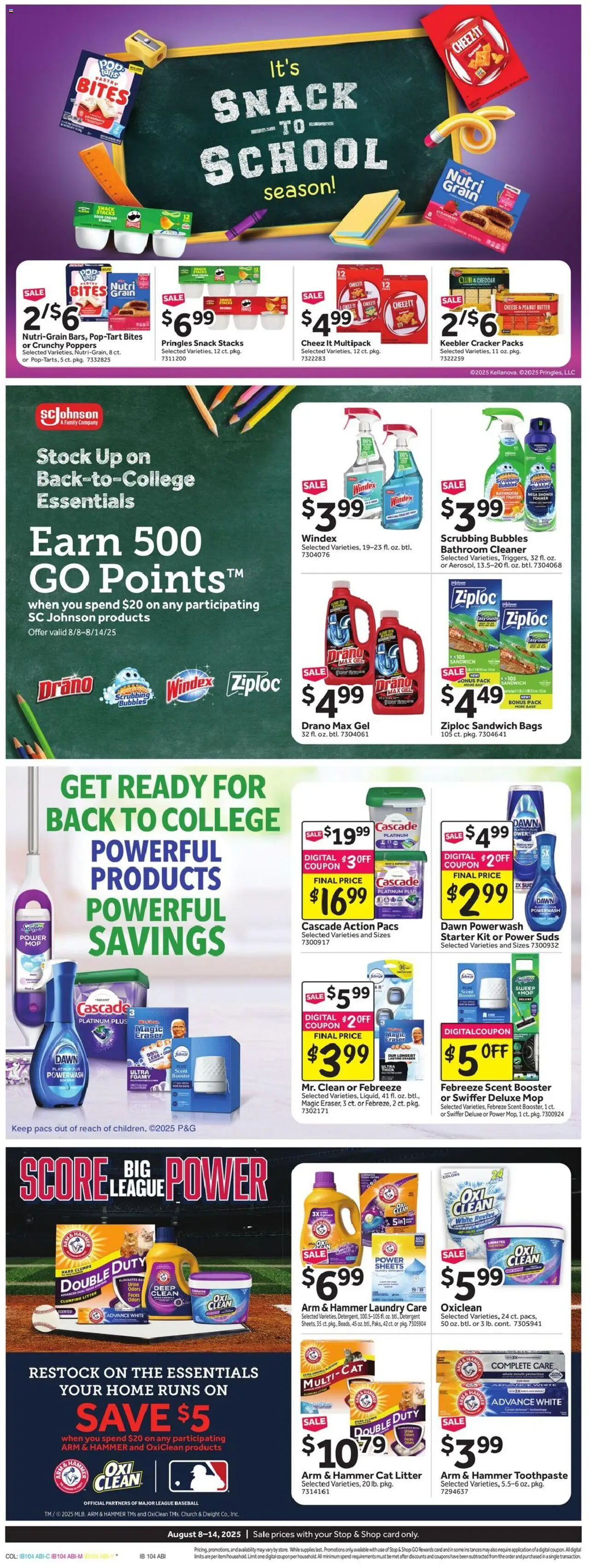 Stop & Shop Weekly Ad - valid from 08.08.2025 | Page: 11 | Products: Cheese, Toothpaste, Sour cream, Detergent