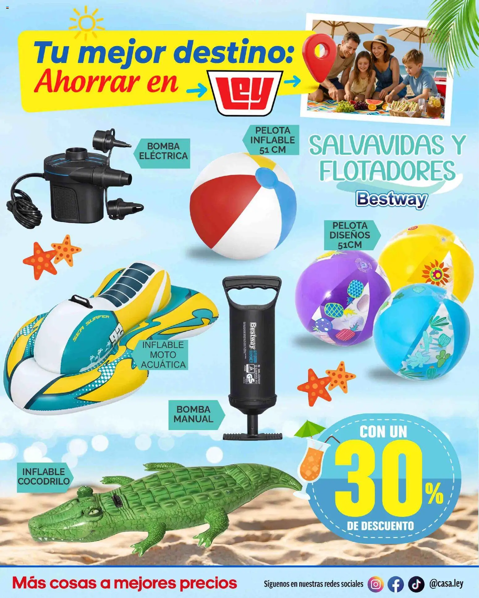 Nuevas ofertas de Casa Ley válidas en toda la República Mexicana desde el 20.03.2026. ¡Encuentra las mejores ofertas en Casa Ley folleto Tu mejor destino ! | Página: 7 | Productos: Pelota