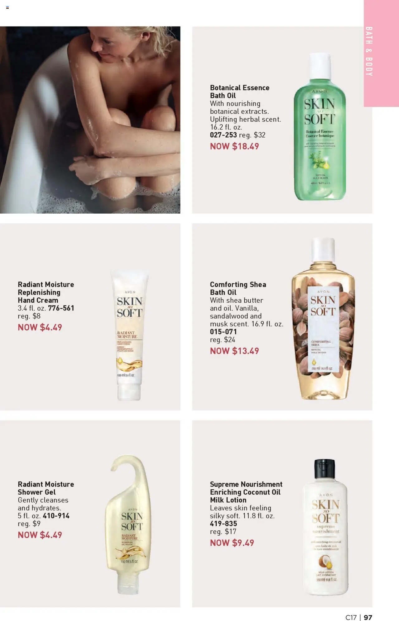 Avon Brochure - valid from 13.08.2025 | Page: 97 | Products: Coconut Oil, Shower, Oil, Cream