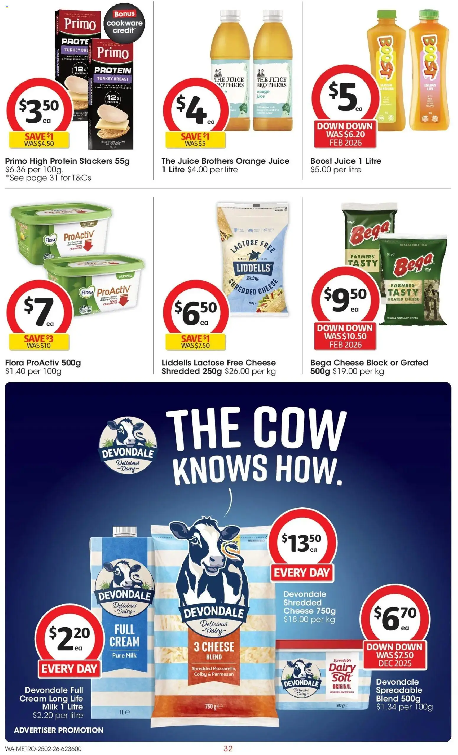 Coles catalogue - valid from 25.02.2026 | Page: 32 | Products: Milk, Dairy, Cream, Mango