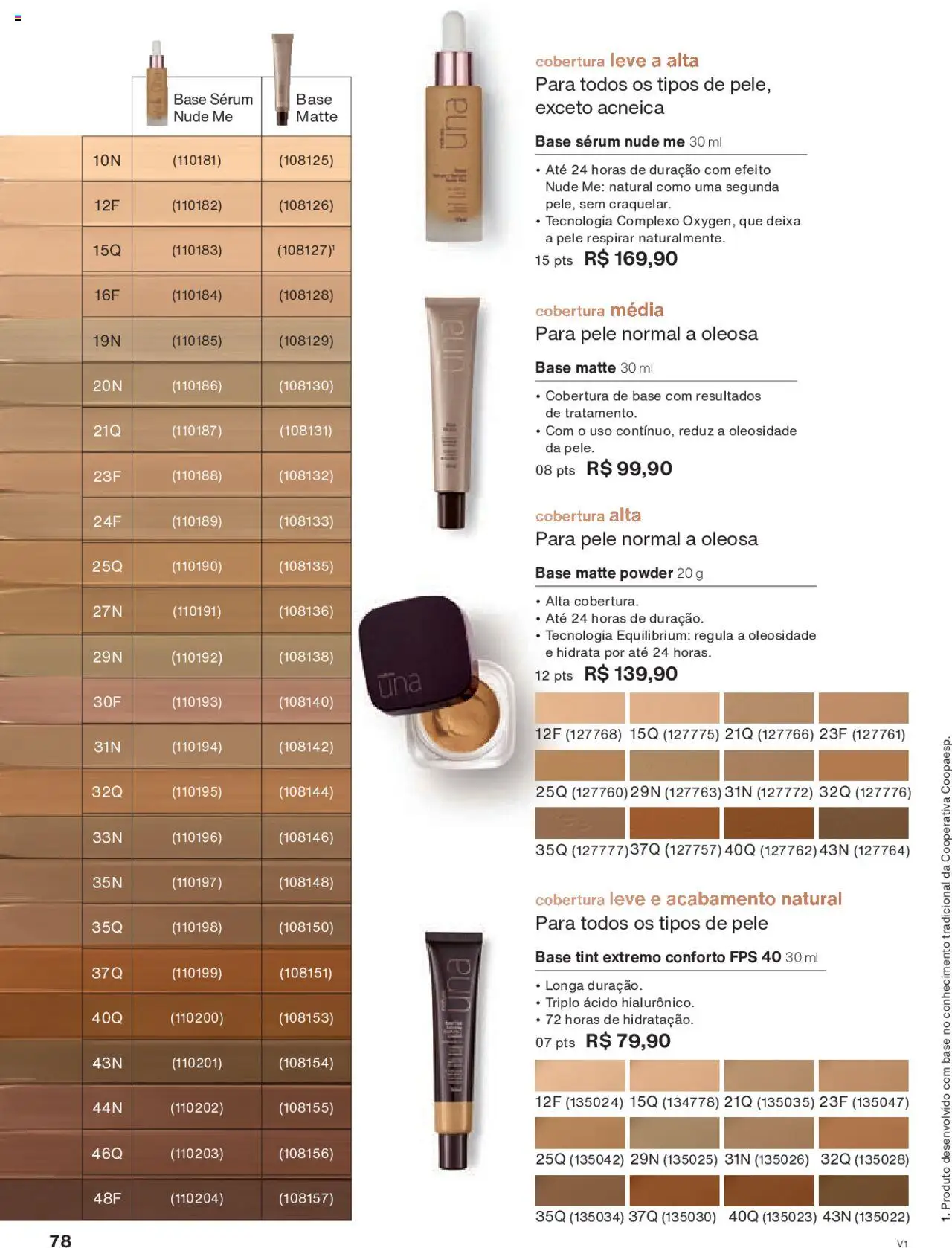 Natura Folheto - válido de 18.08.2025 | Página: 78 | Produtos: Base, Sérum