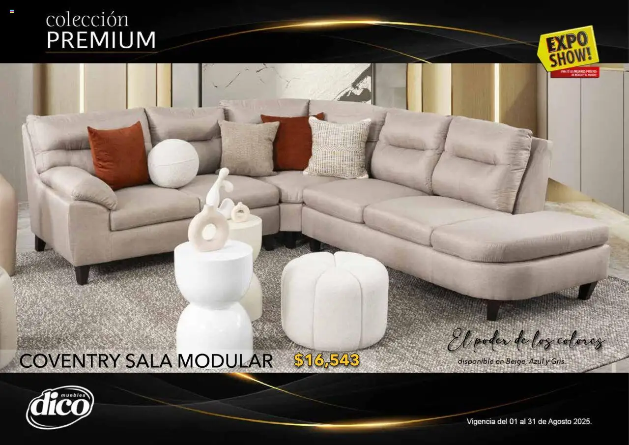 Nuevas ofertas de Muebles Dico válidas en toda la República Mexicana desde el 01.08.2025. ¡Encuentra las mejores ofertas en Muebles Dico - Catálogo Expo Show Premium Agosto! | Página: 68 | Productos: Modular