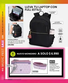 Catálogo CyZone Campaña 5 válido desde el 01.03.2026 | Página: 74 | Productos: Monedero, Botella, Mochila
