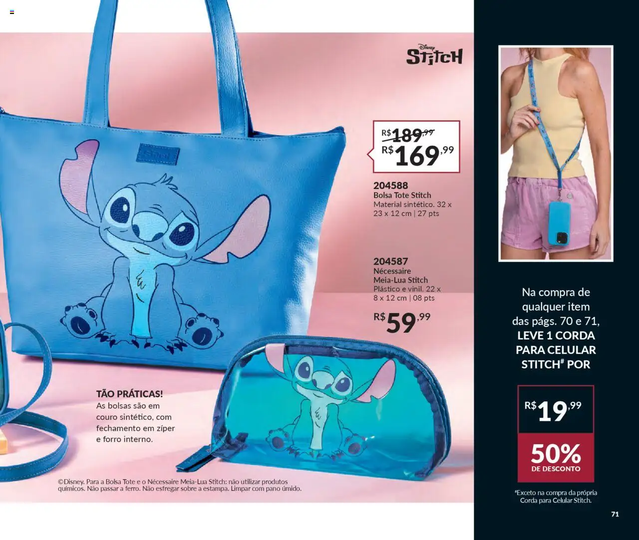 Avon Folheto - válido de 13.06.2025 | Página: 71 | Produtos: Celular, Corda, Necessaire, Bolsa